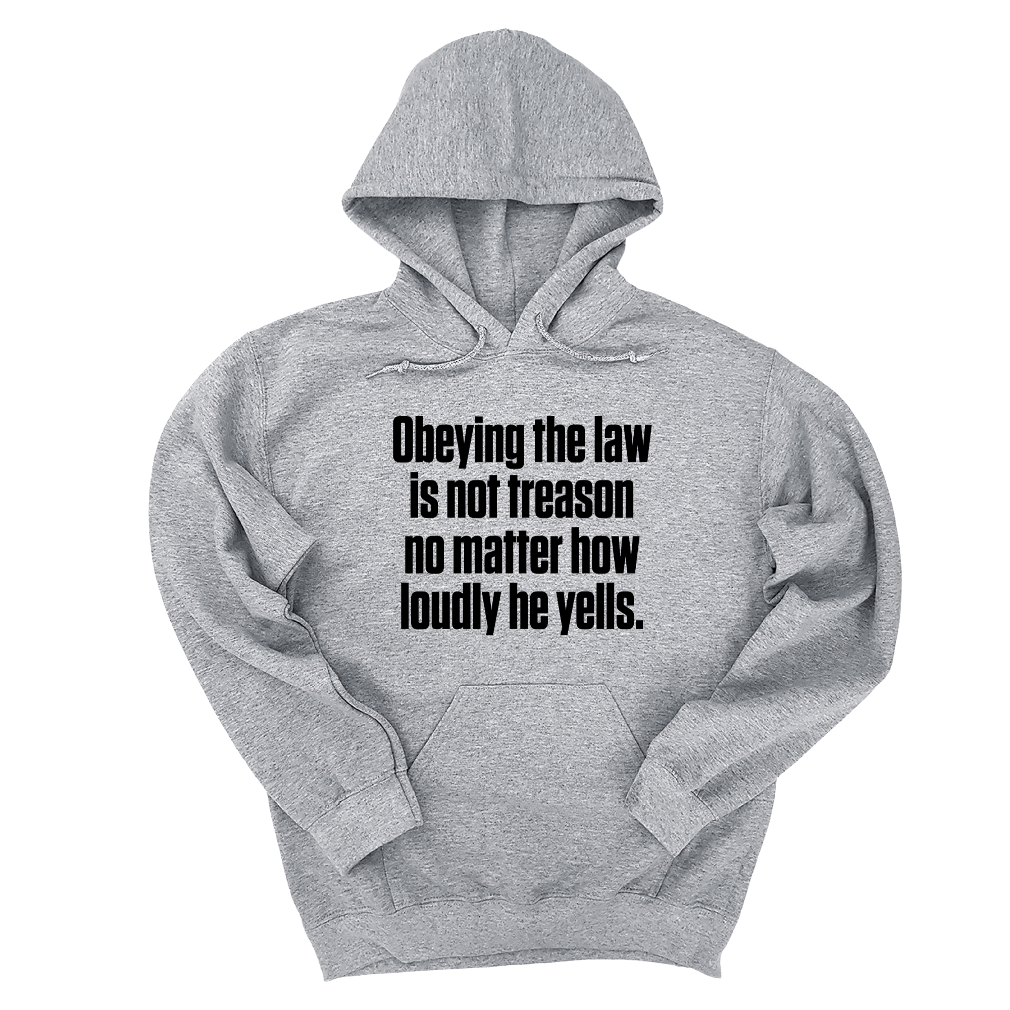*HOODIE* Obeying the Law Is Not Treason No Matter How Loudly He Yells Unisex Hoodie-Hoodie-The Original God Ain't Petty But I Am