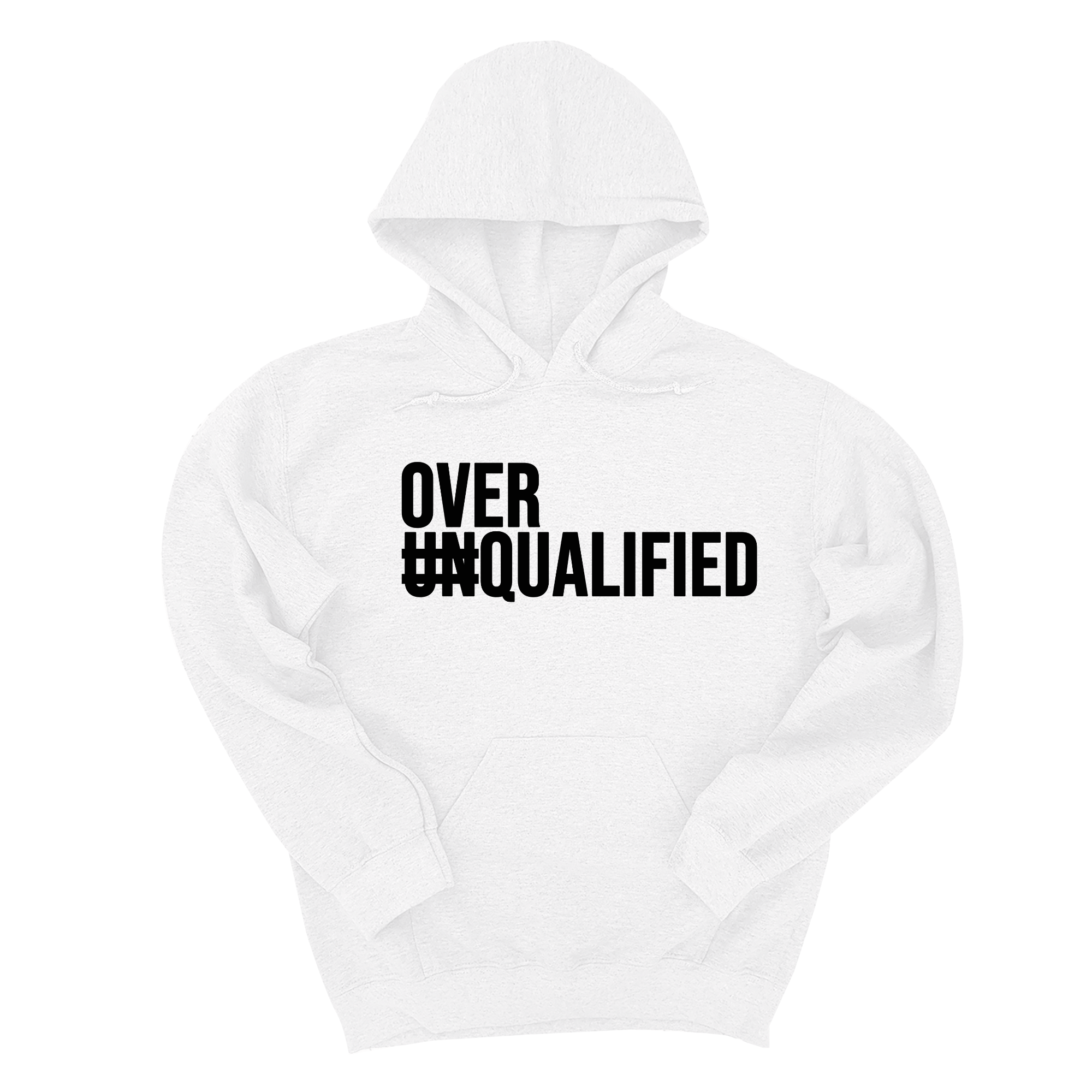 *HOODIE* Over Qualified Unisex Hoodie-Hoodie-The Original God Ain't Petty But I Am
