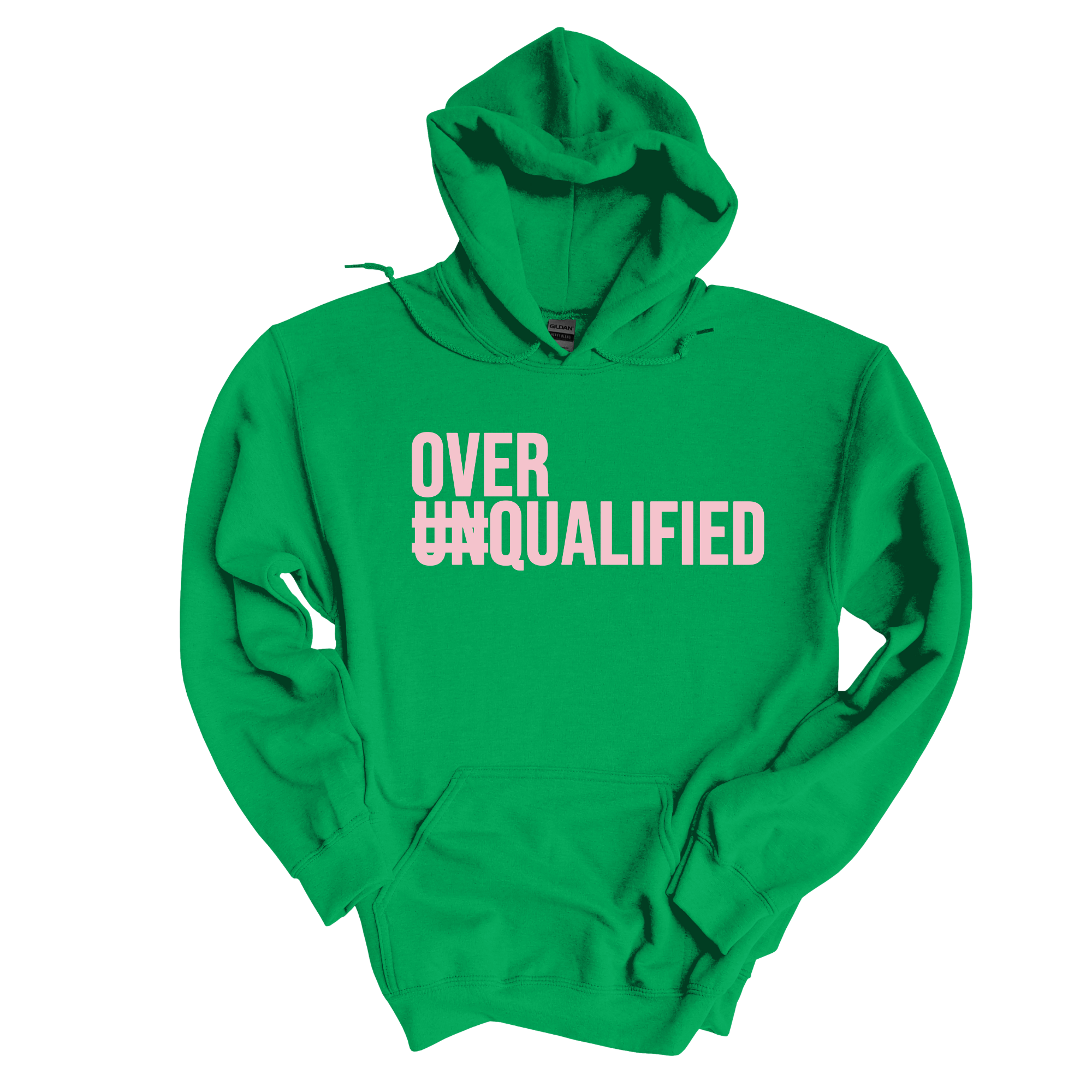 *HOODIE* Over Qualified Unisex Hoodie-Hoodie-The Original God Ain't Petty But I Am