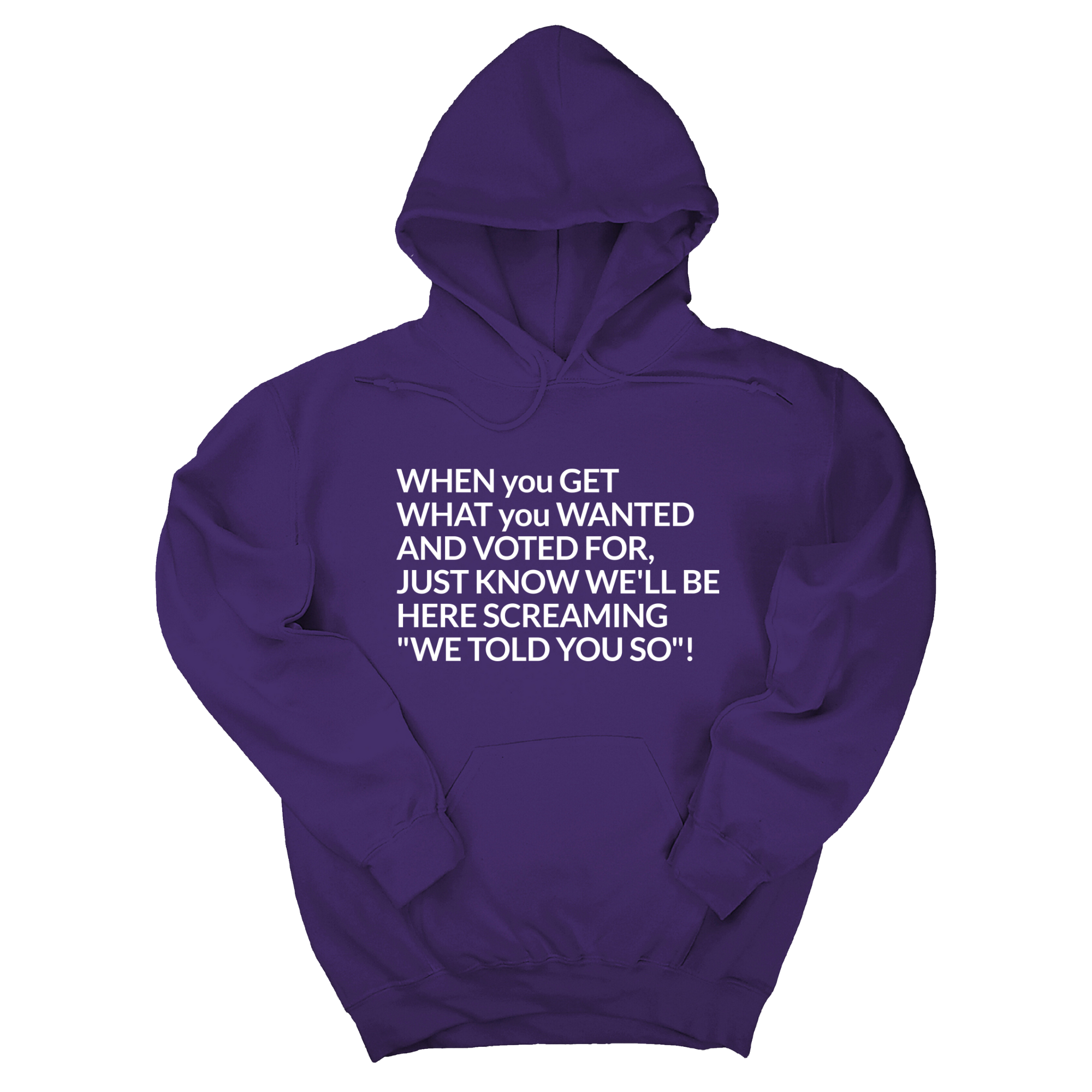 *HOODIE* Screaming We Told You So Unisex Hoodie-Hoodie-The Original God Ain't Petty But I Am