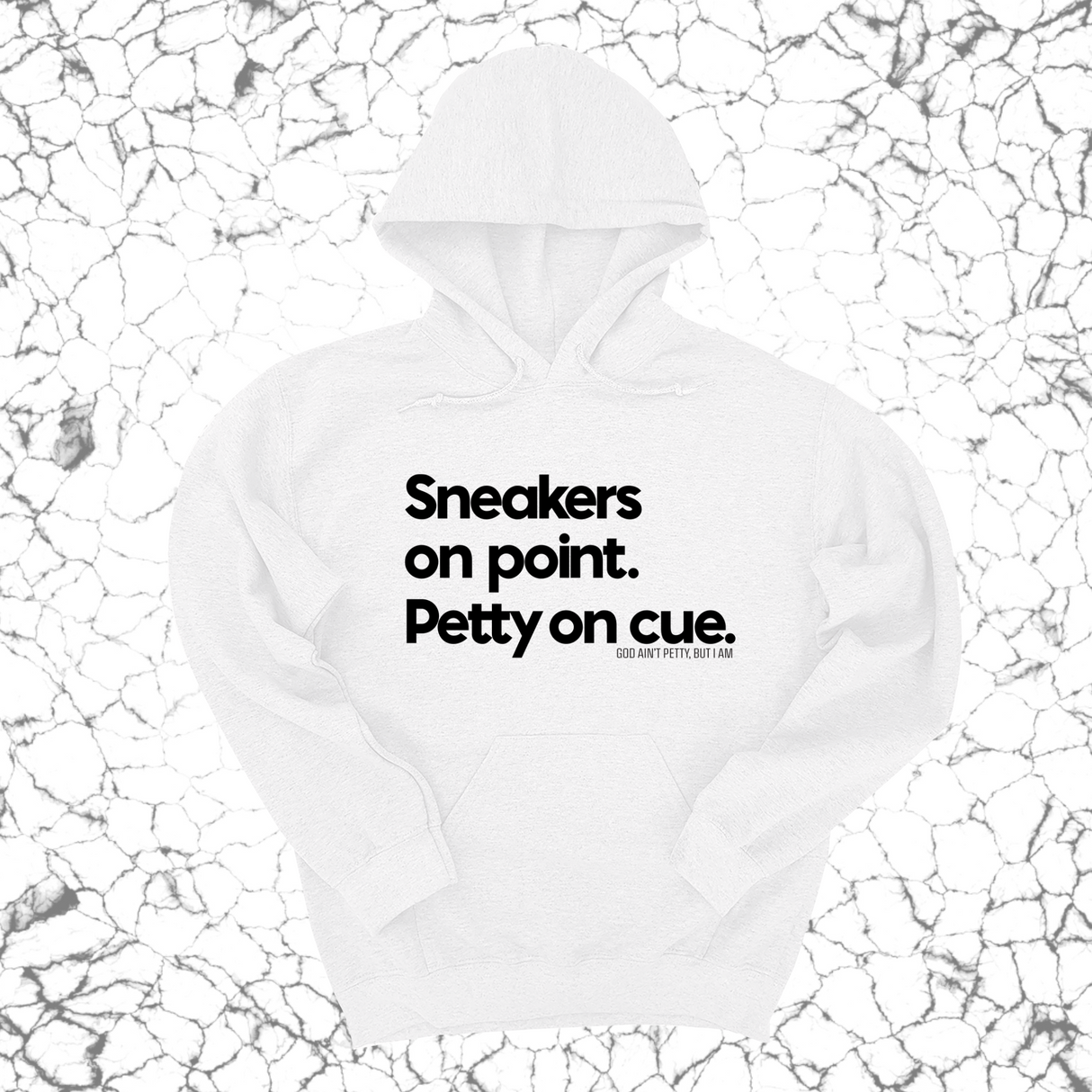 *HOODIE* Sneakers on point. Petty On Cue Unisex Hoodie-Hoodie-The Original God Ain't Petty But I Am