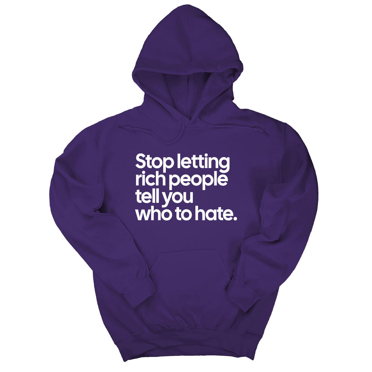 *HOODIE* Stop Letting Rich People Tell You Who to Hate Unisex Hoodie-Hoodie-The Original God Ain't Petty But I Am