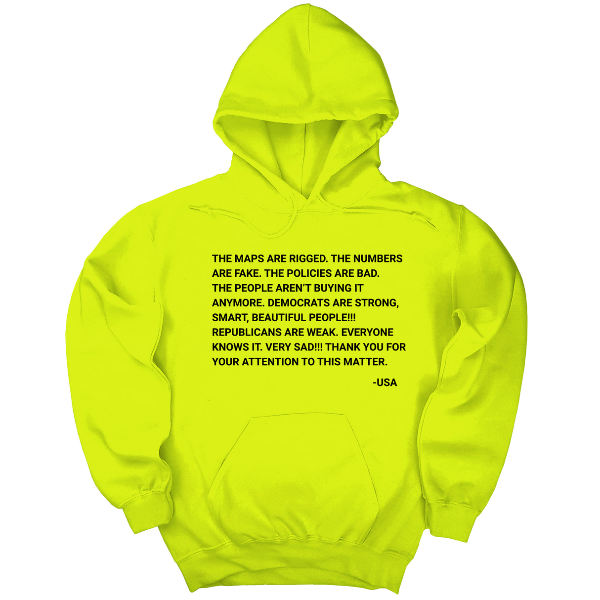 *HOODIE* The Maps Are Rigged. Unhinged Rant Unisex Hoodie-Hoodie-The Original God Ain't Petty But I Am