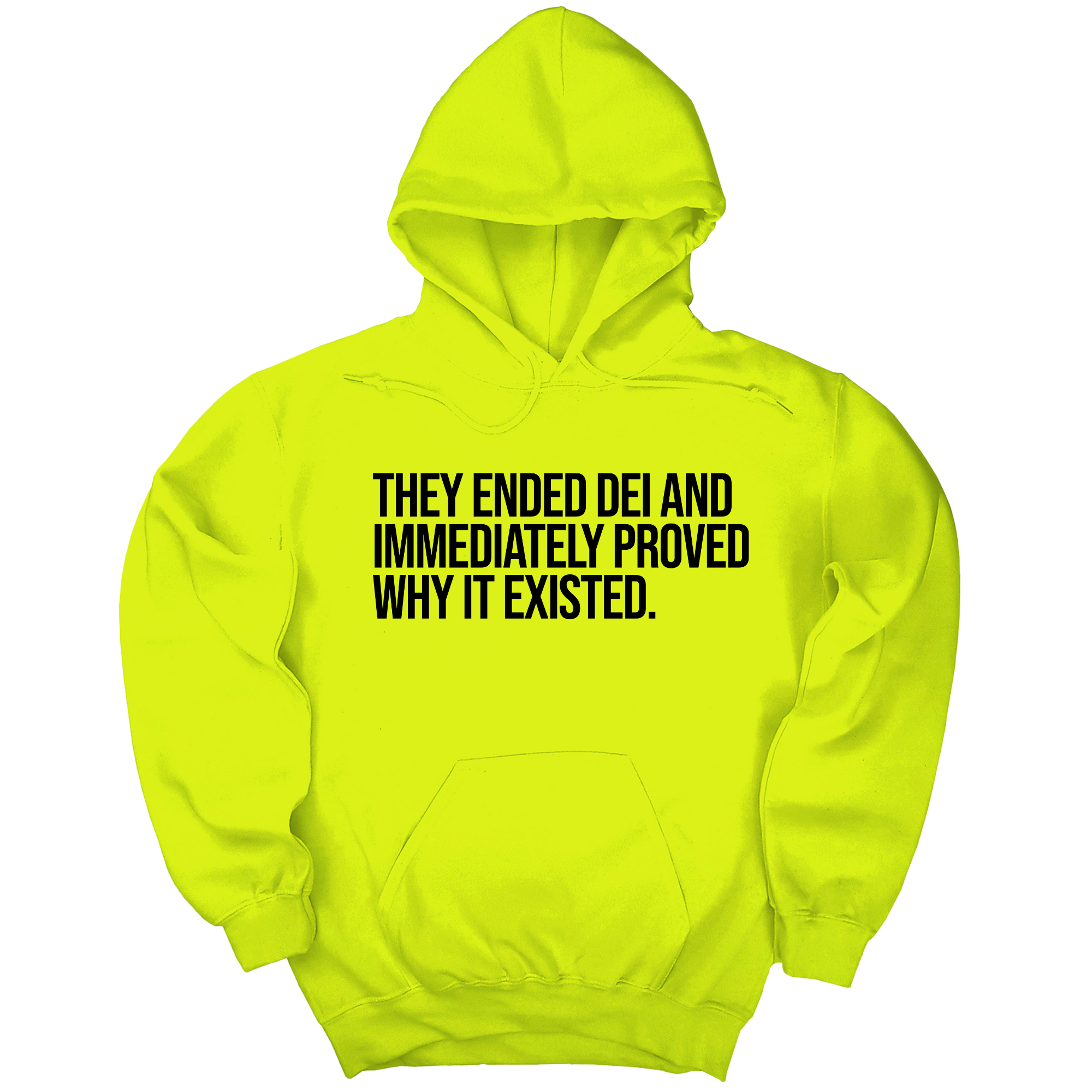 *HOODIE* They Ended DEI and Immediately Proved Why It Existed Unisex Hoodie-Hoodie-The Original God Ain't Petty But I Am