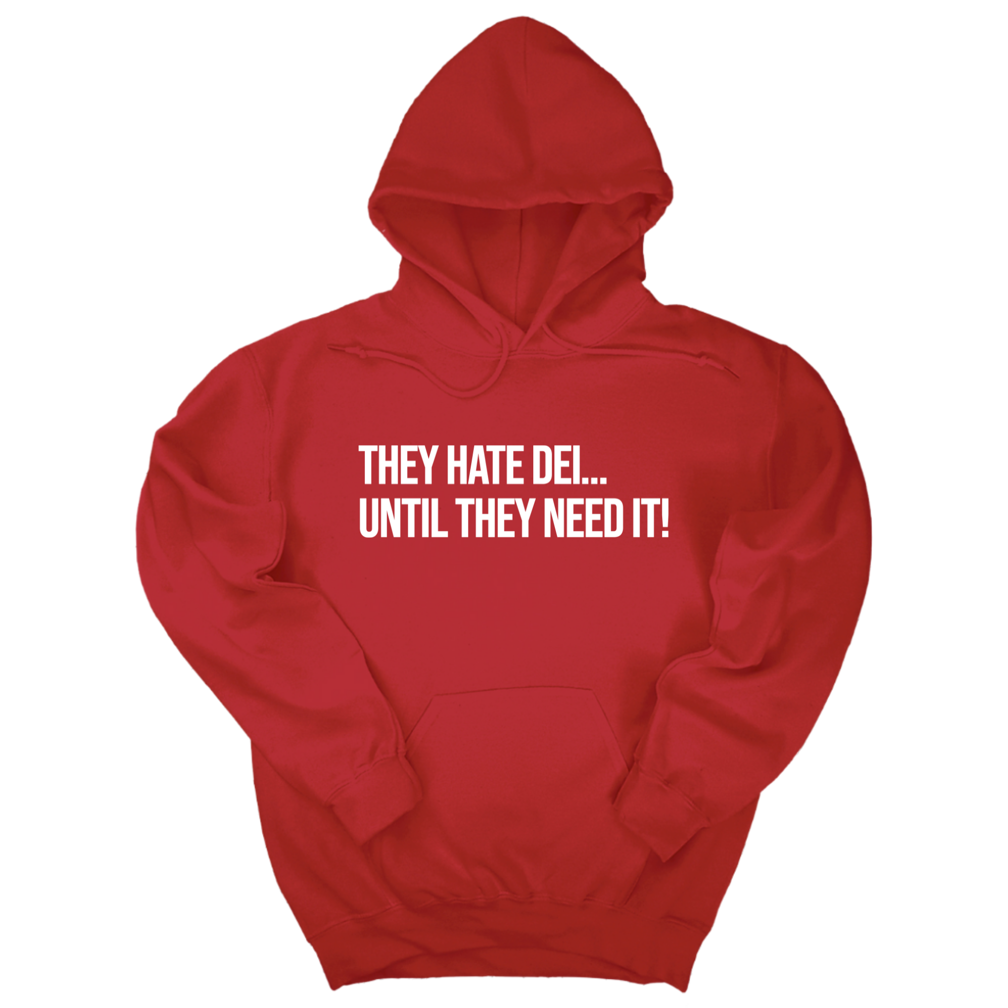 *HOODIE* They Hate DEI until They Need It Unisex Hoodie-Hoodie-The Original God Ain't Petty But I Am