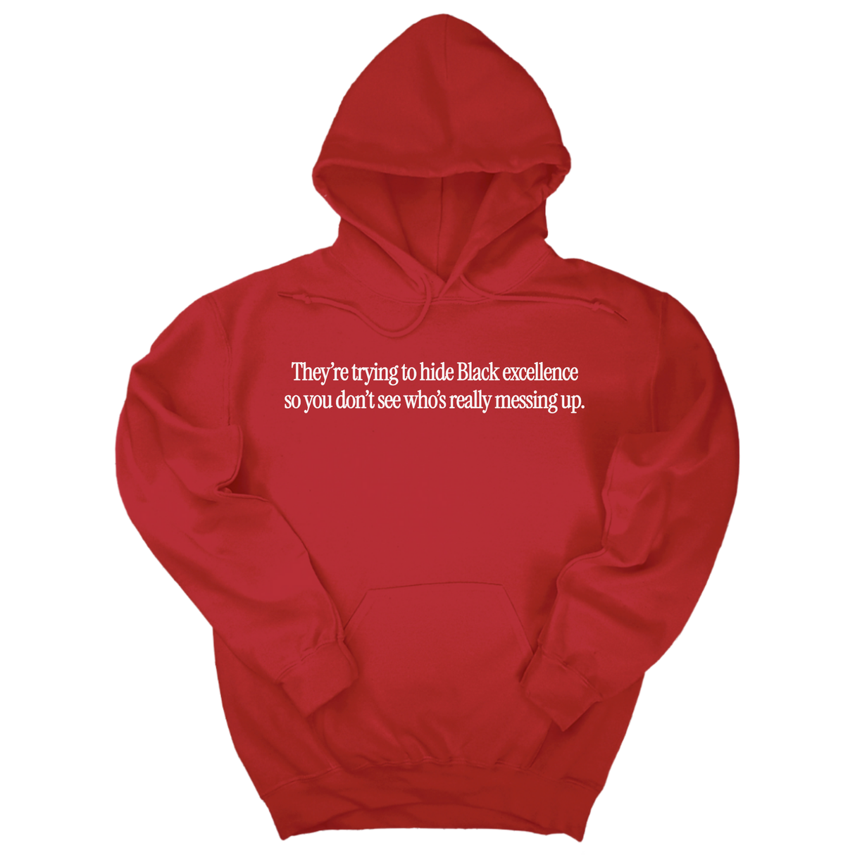 *HOODIE* They Trying to Hide Black Excellence So You Don’t See Who’s Really Messing Up Unisex Hoodie-Hoodie-The Original God Ain't Petty But I Am