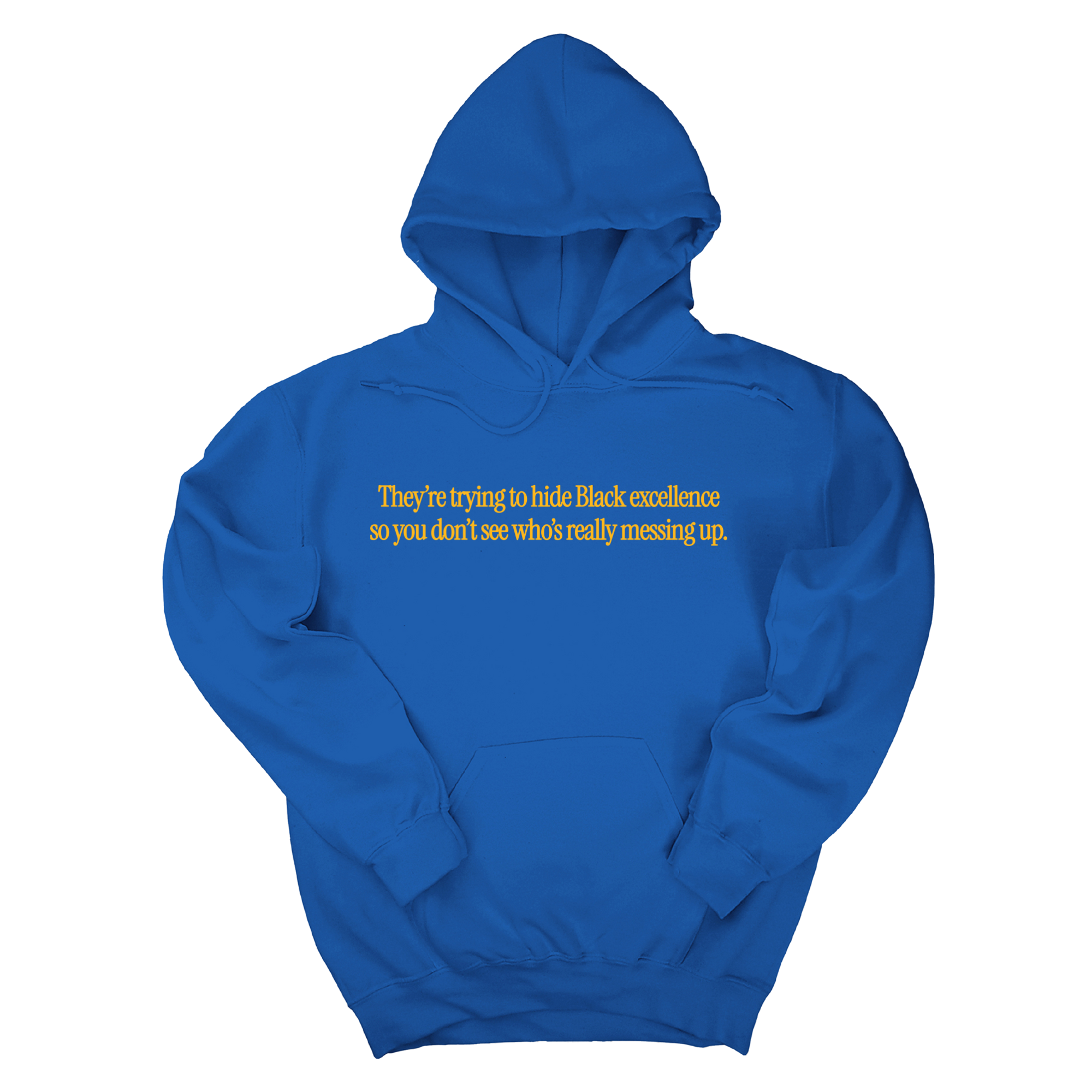 *HOODIE* They Trying to Hide Black Excellence So You Don’t See Who’s Really Messing Up Unisex Hoodie-Hoodie-The Original God Ain't Petty But I Am