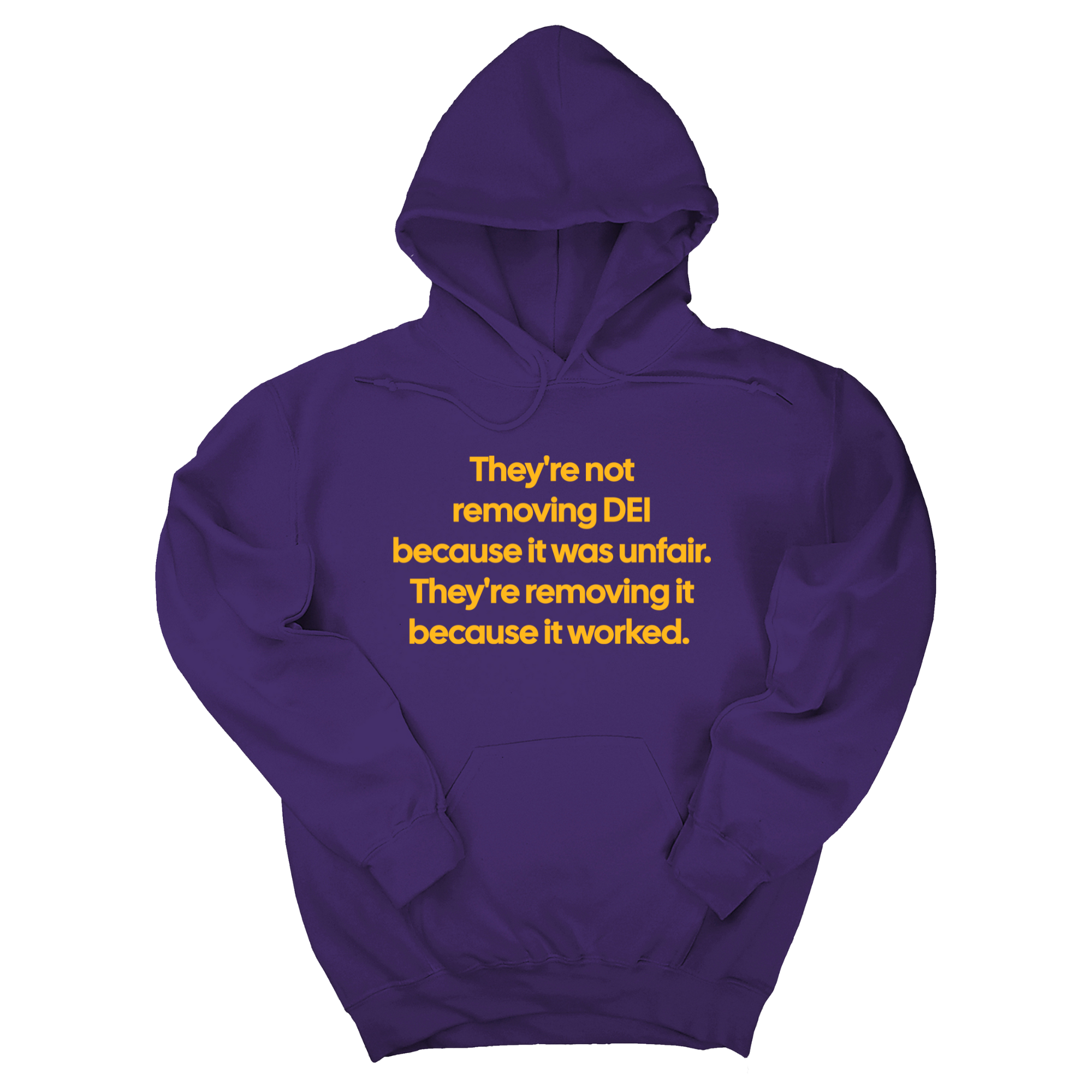 *HOODIE* They're Not Removing DEI Because It Was Unfair, They're Removing It Because It Worked Unisex Hoodie-Hoodie-The Original God Ain't Petty But I Am