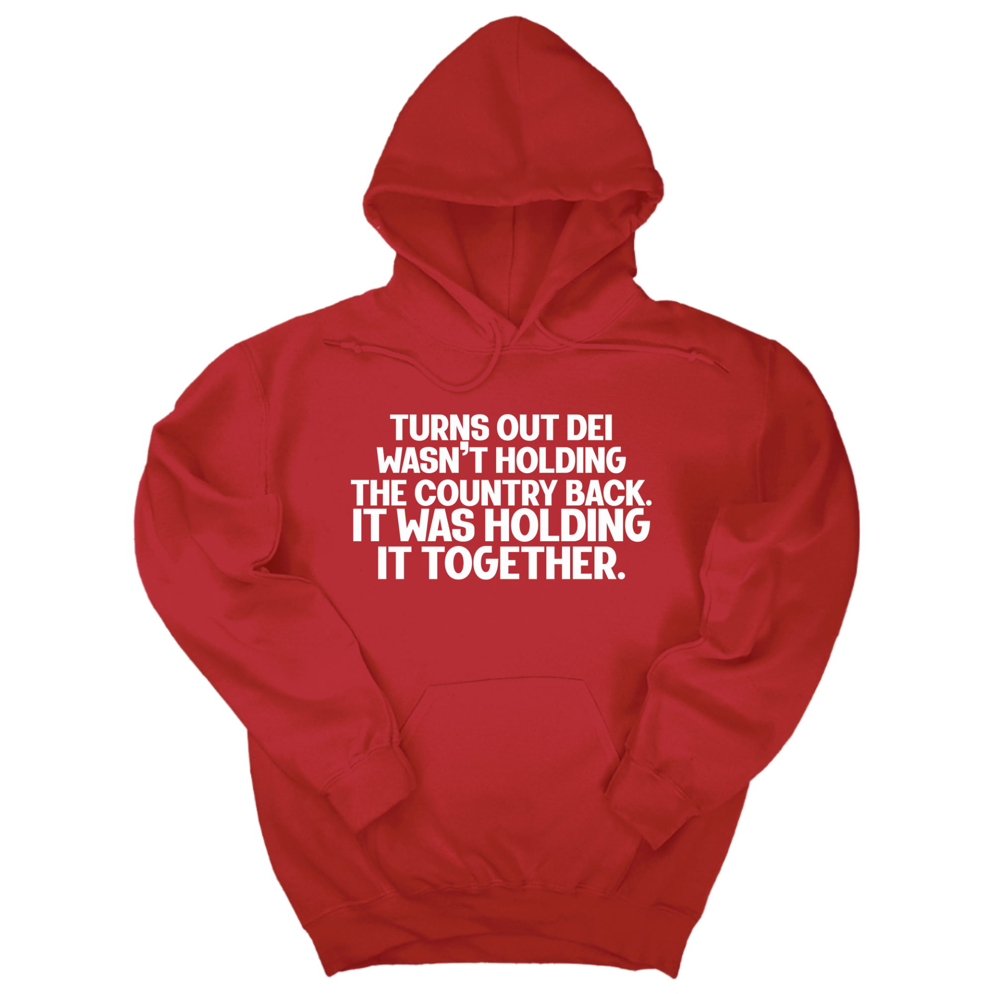 *HOODIE* Turns out DEI wasn’t holding the country back. It was holding it together Unisex Hoodie-Hoodie-The Original God Ain't Petty But I Am