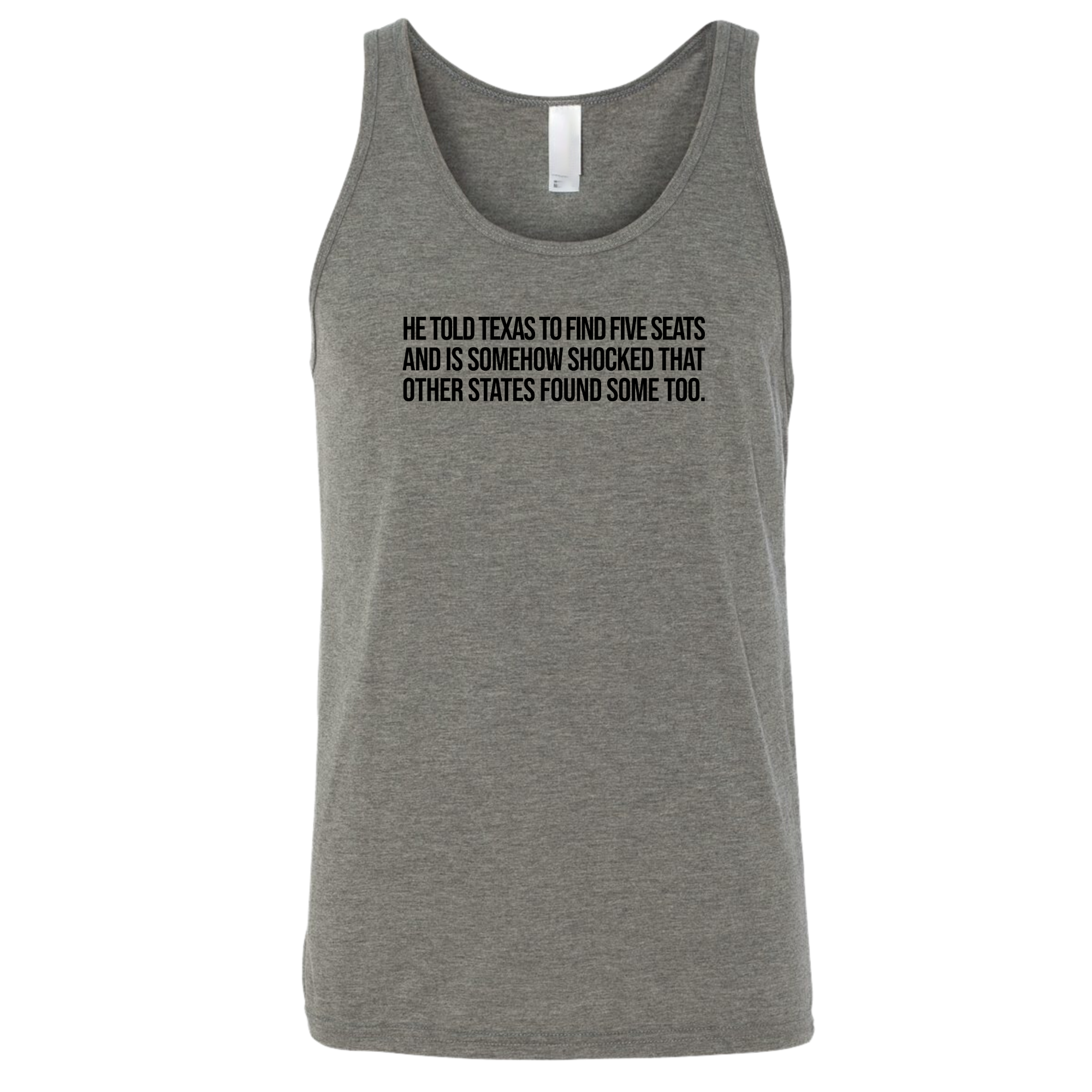 He told Texas to find five seats and is somehow shocked that other states found some too Unisex Tank Top-T-Shirt-The Original God Ain't Petty But I Am