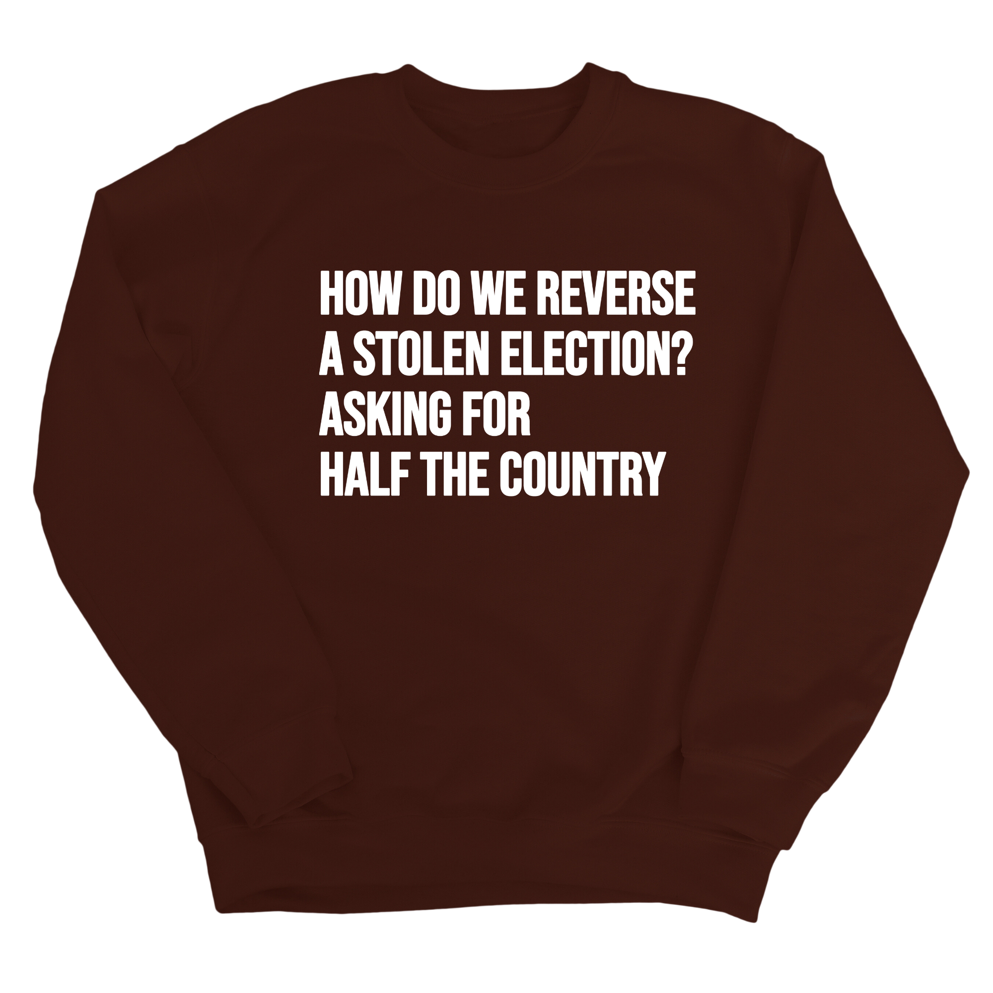 How Do We Reverse a Stolen Election? Asking for Half the Country Unisex Sweatshirt-Sweatshirt-The Original God Ain't Petty But I Am