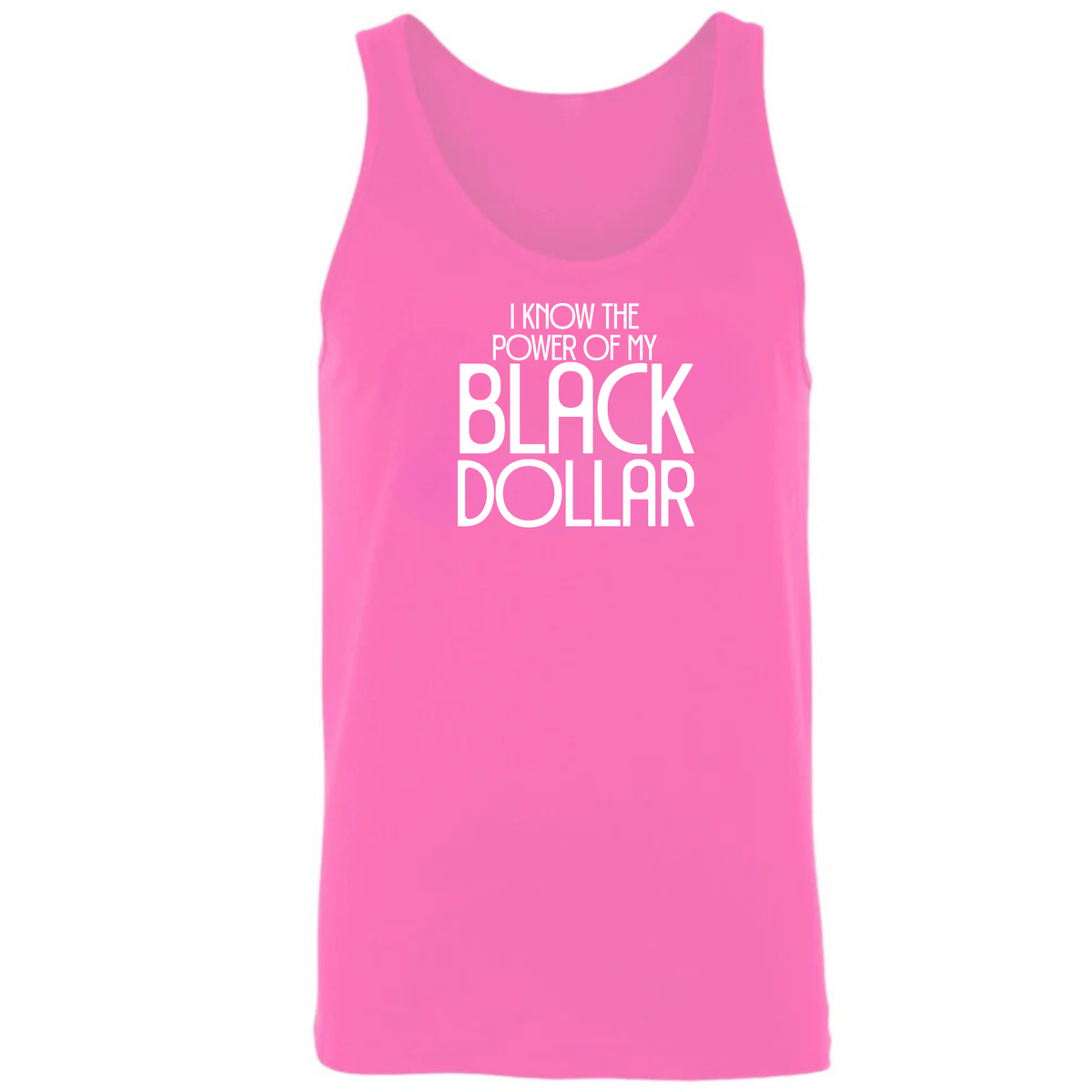 I Know the Power of My Black Dollar Unisex Tank Top-T-Shirt-The Original God Ain't Petty But I Am