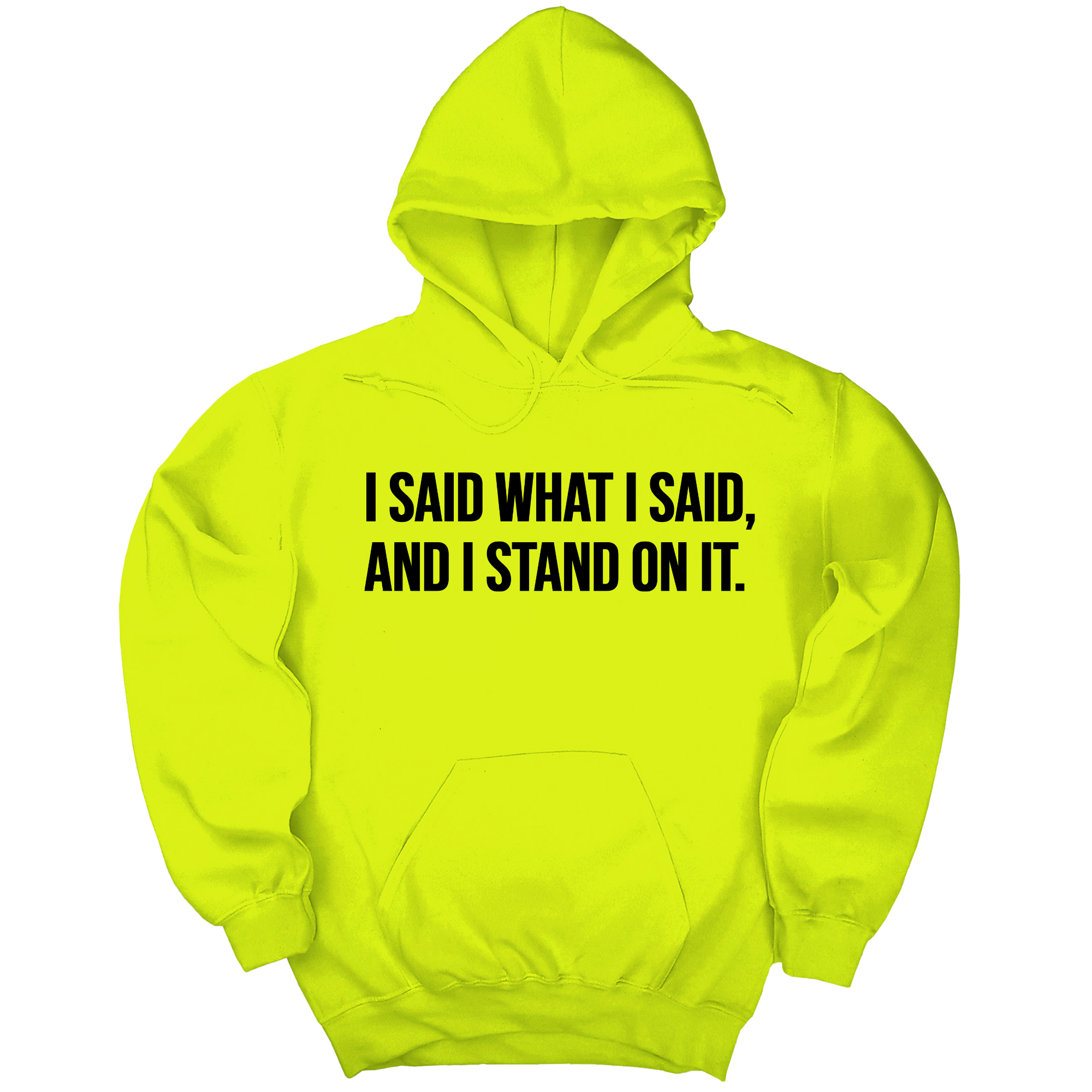 I Said What I Said and I Stand on It Unisex Hoodie-Hoodie-The Original God Ain't Petty But I Am