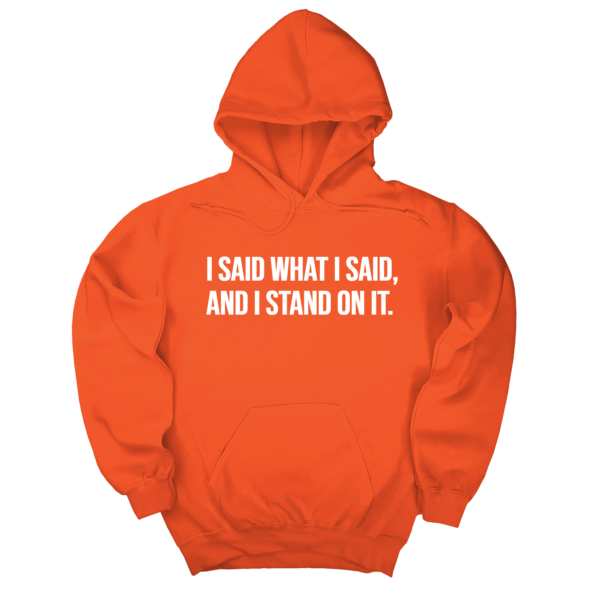 I Said What I Said and I Stand on It Unisex Hoodie-Hoodie-The Original God Ain't Petty But I Am
