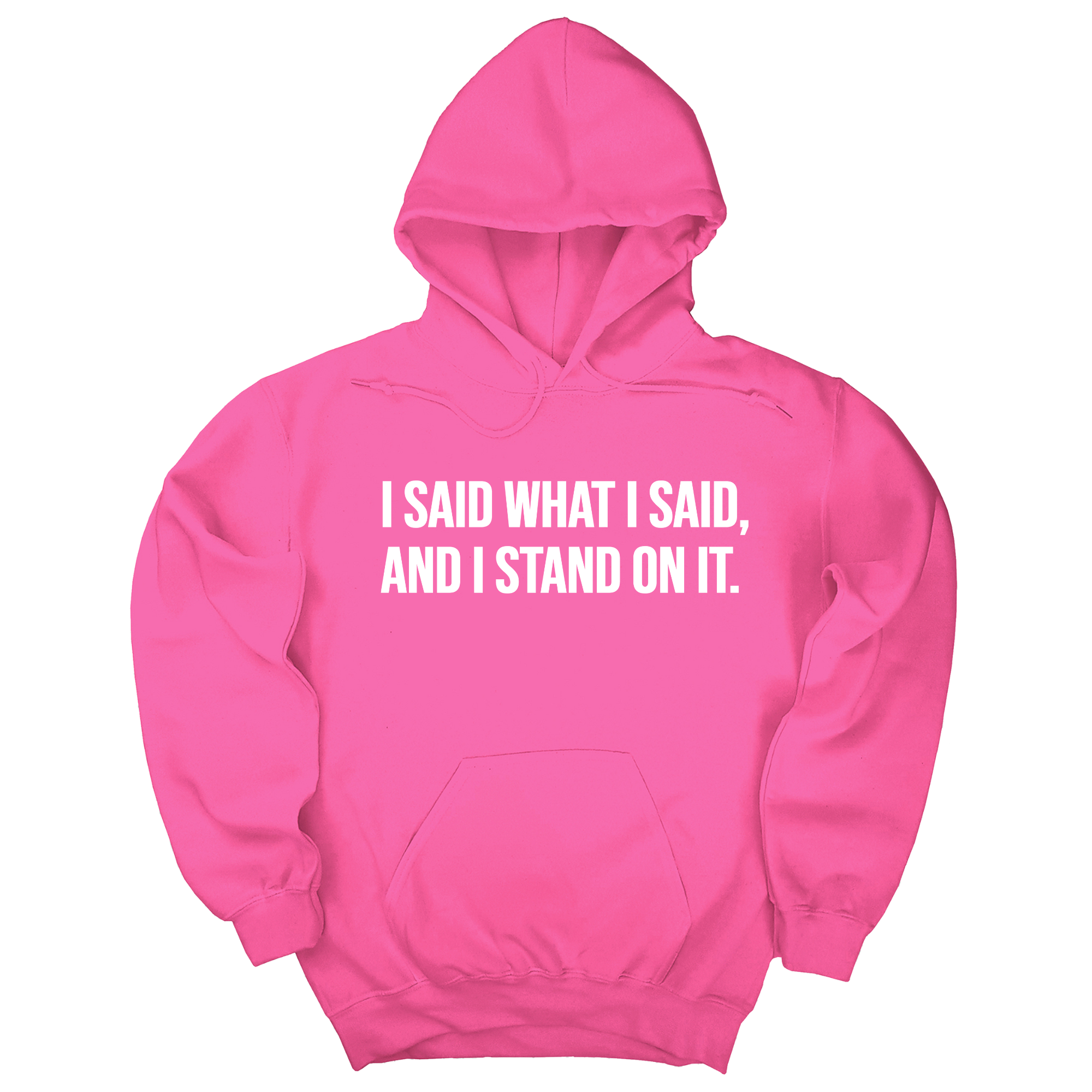 I Said What I Said and I Stand on It Unisex Hoodie-Hoodie-The Original God Ain't Petty But I Am