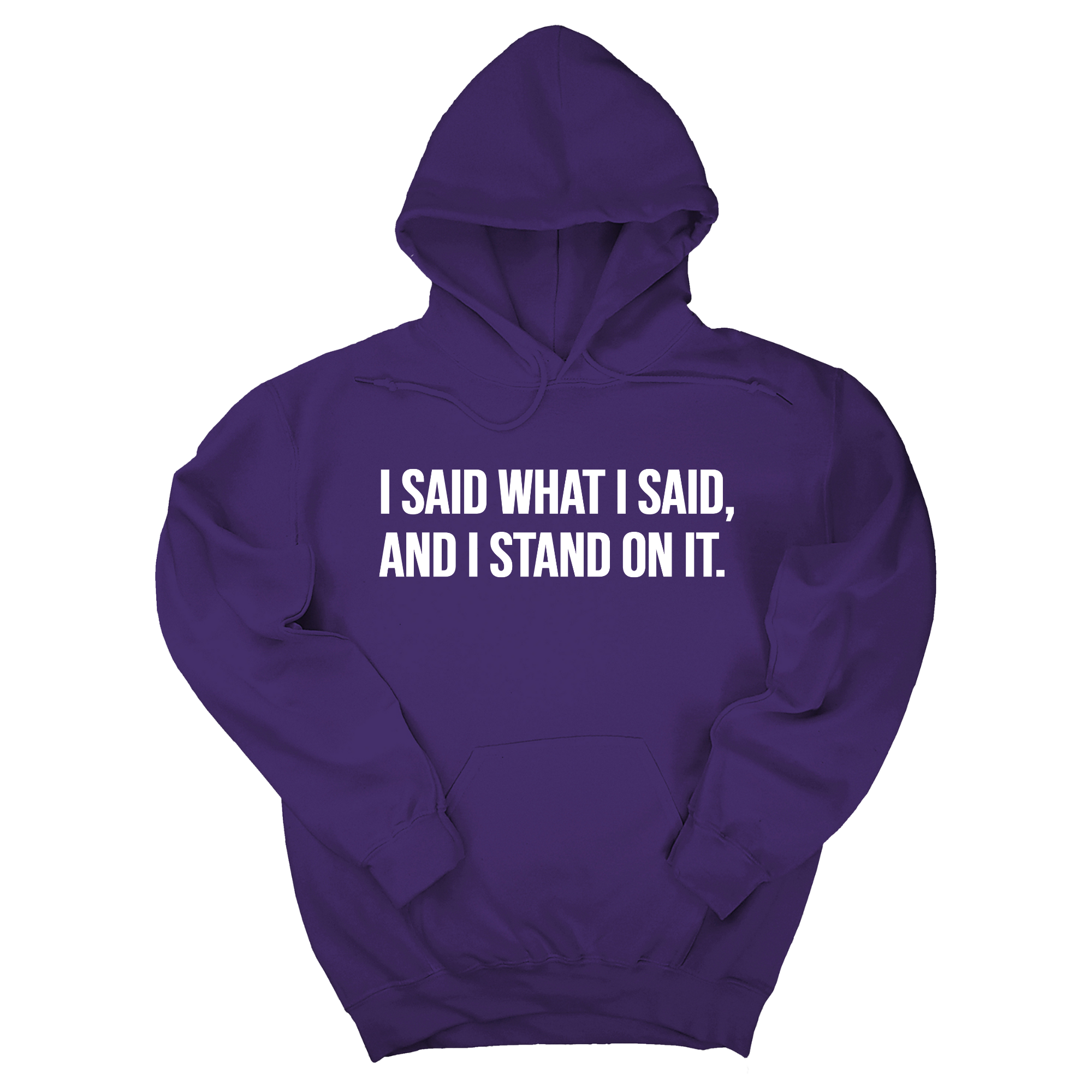 I Said What I Said and I Stand on It Unisex Hoodie-Hoodie-The Original God Ain't Petty But I Am
