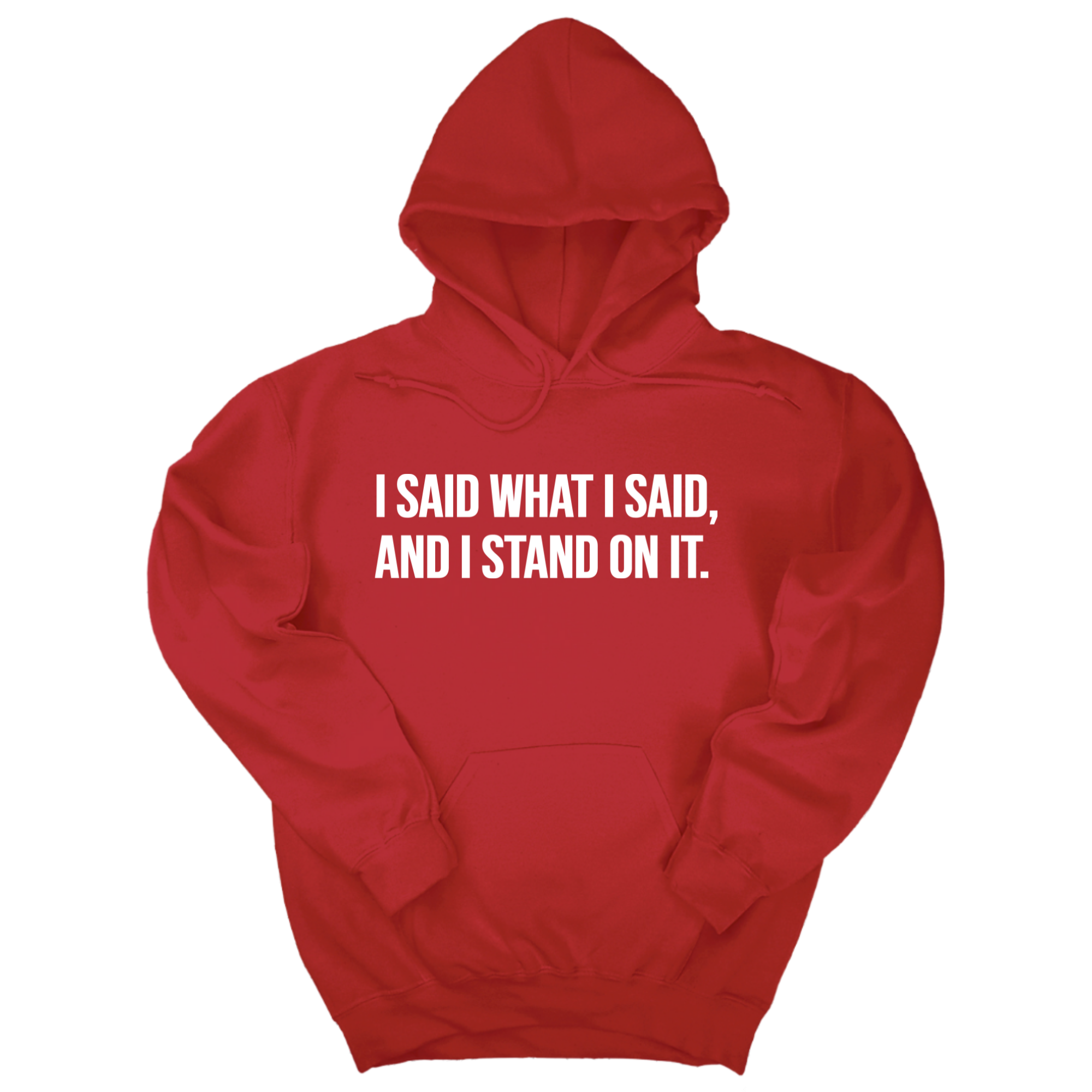 I Said What I Said and I Stand on It Unisex Hoodie-Hoodie-The Original God Ain't Petty But I Am