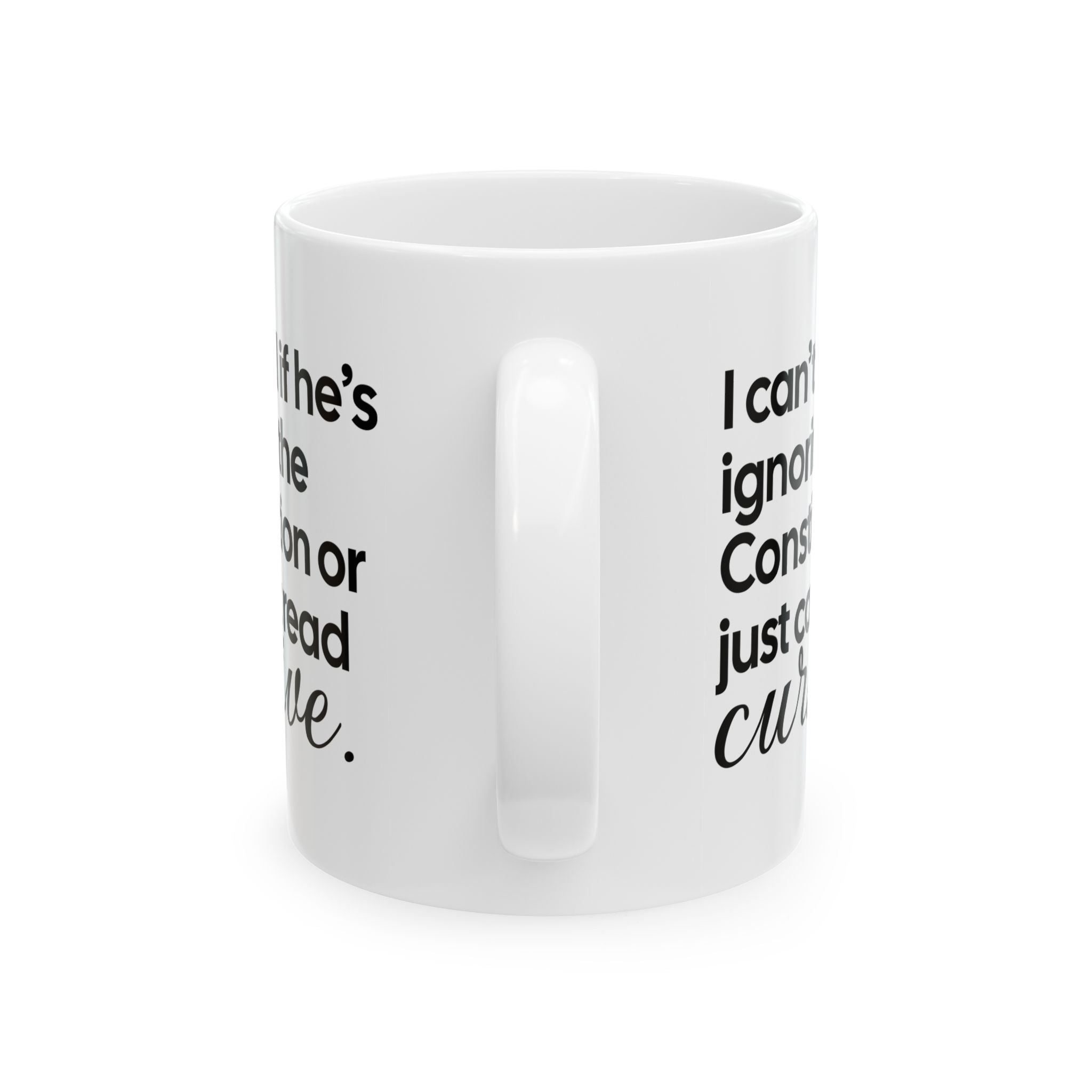 I can't tell if he's ignoring the Constitution or just can't read cursive Mug 11oz (White & Black)-Mug-The Original God Ain't Petty But I Am