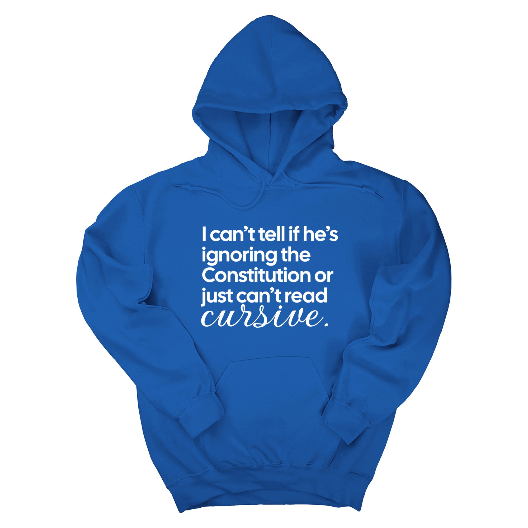 I can't tell if he's ignoring the Constitution or just can't read cursive Unisex Hoodie-Hoodie-The Original God Ain't Petty But I Am