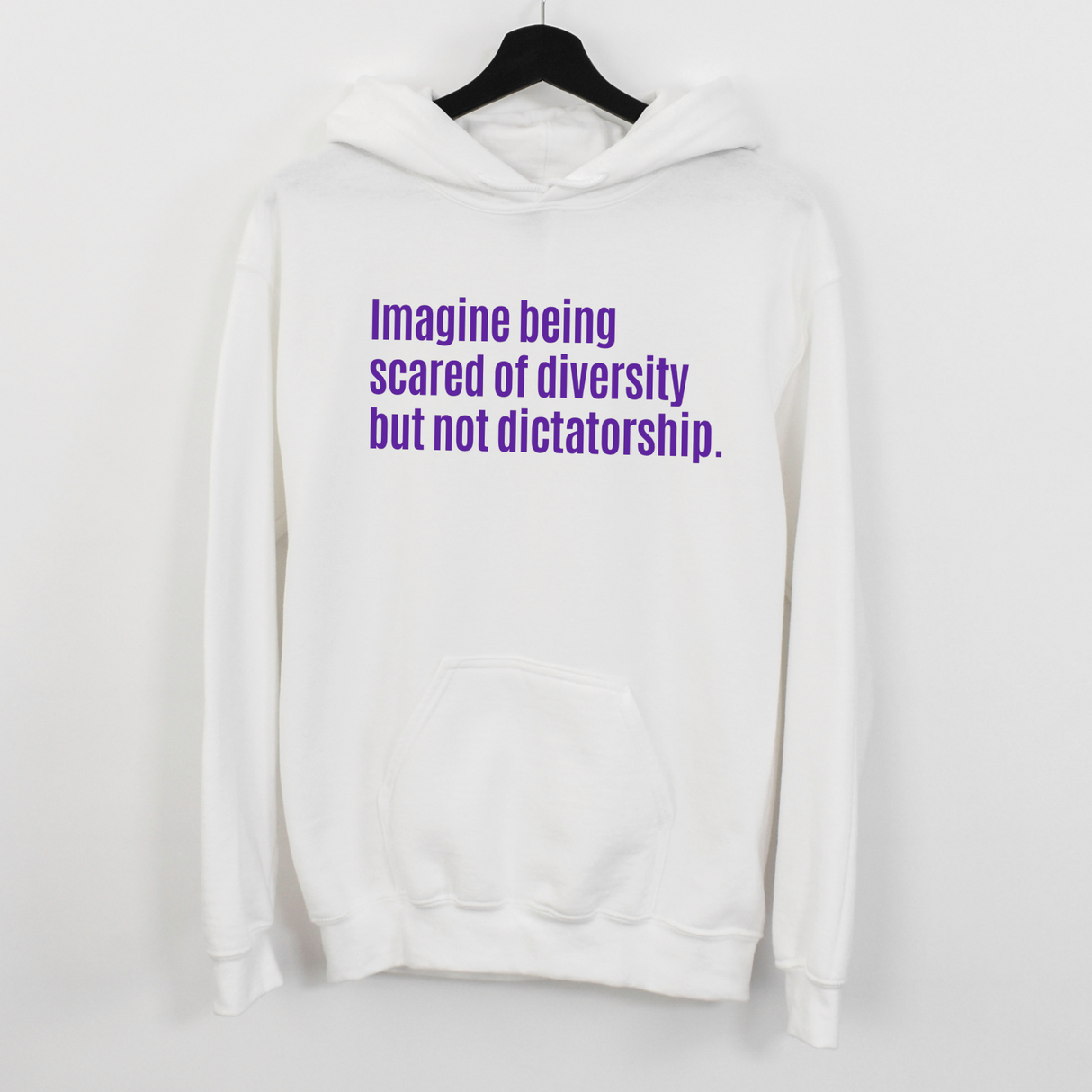 $20 Stockroom Exclusive Hoodie — Imagine Being Scared of Diversity But Not Dictatorship