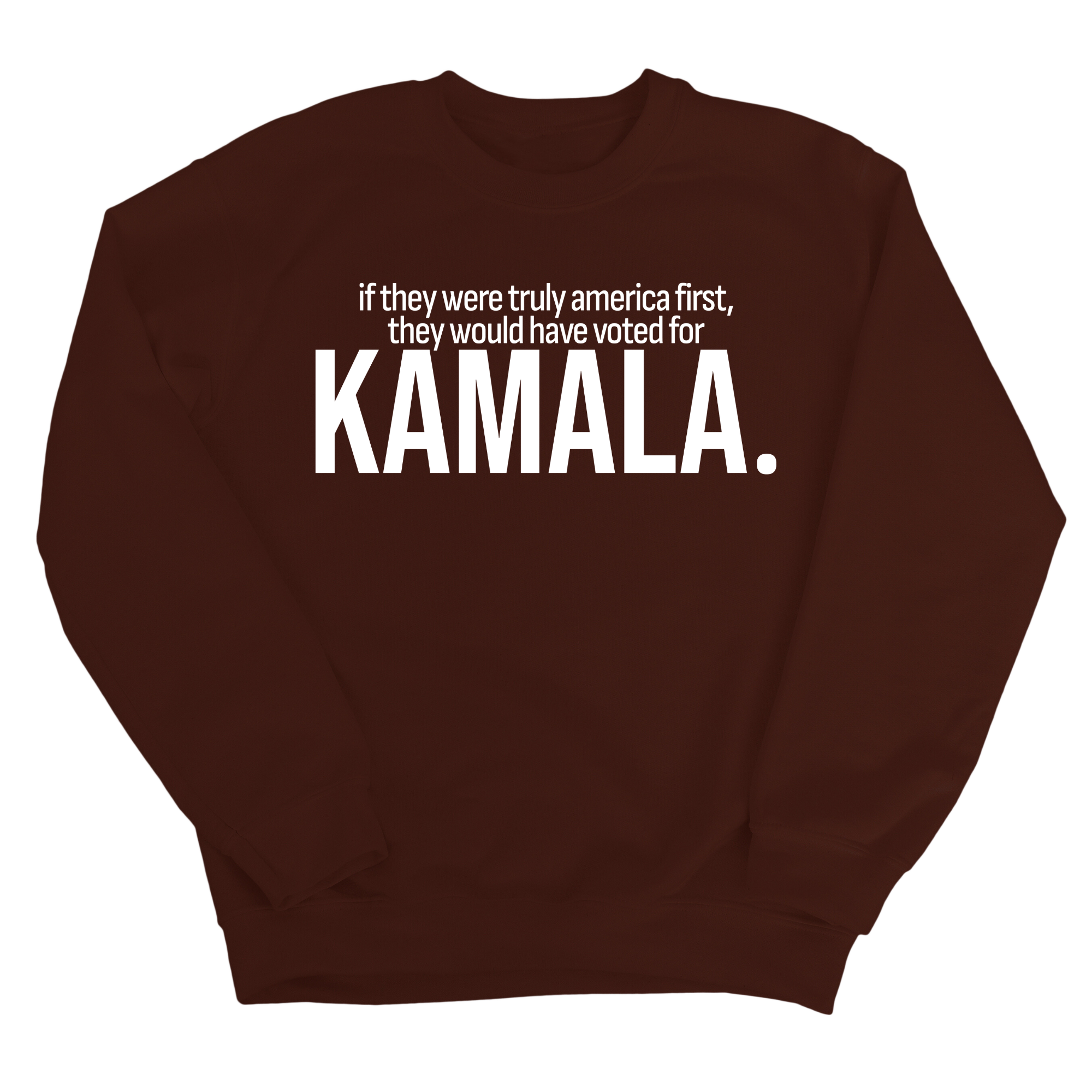 If they were truly America first, they would have voted for KAMALA Unisex Sweatshirt-Sweatshirt-The Original God Ain't Petty But I Am