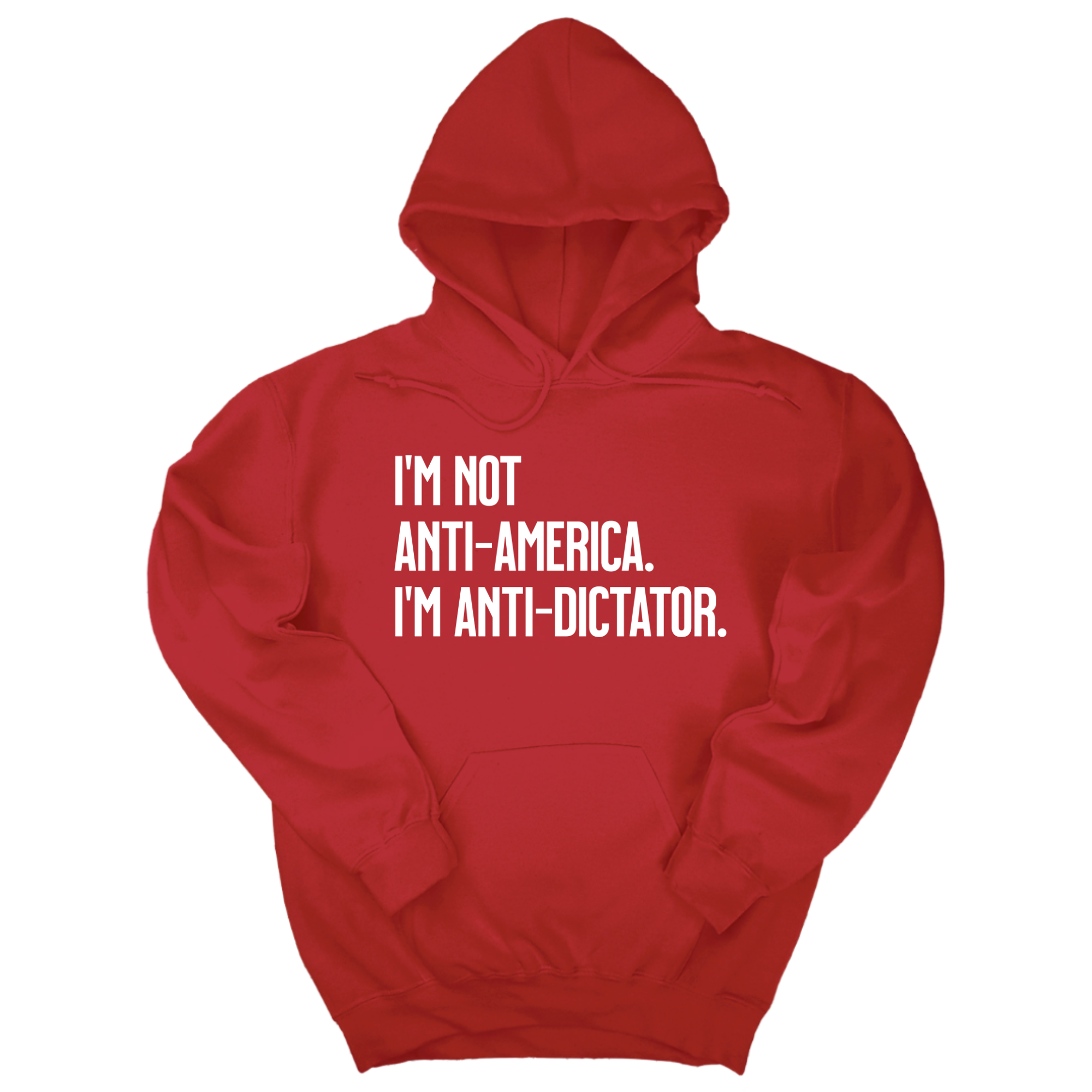 I’m Not Anti-America. I’m Anti-Dictator Unisex Hoodie-Hoodie-The Original God Ain't Petty But I Am