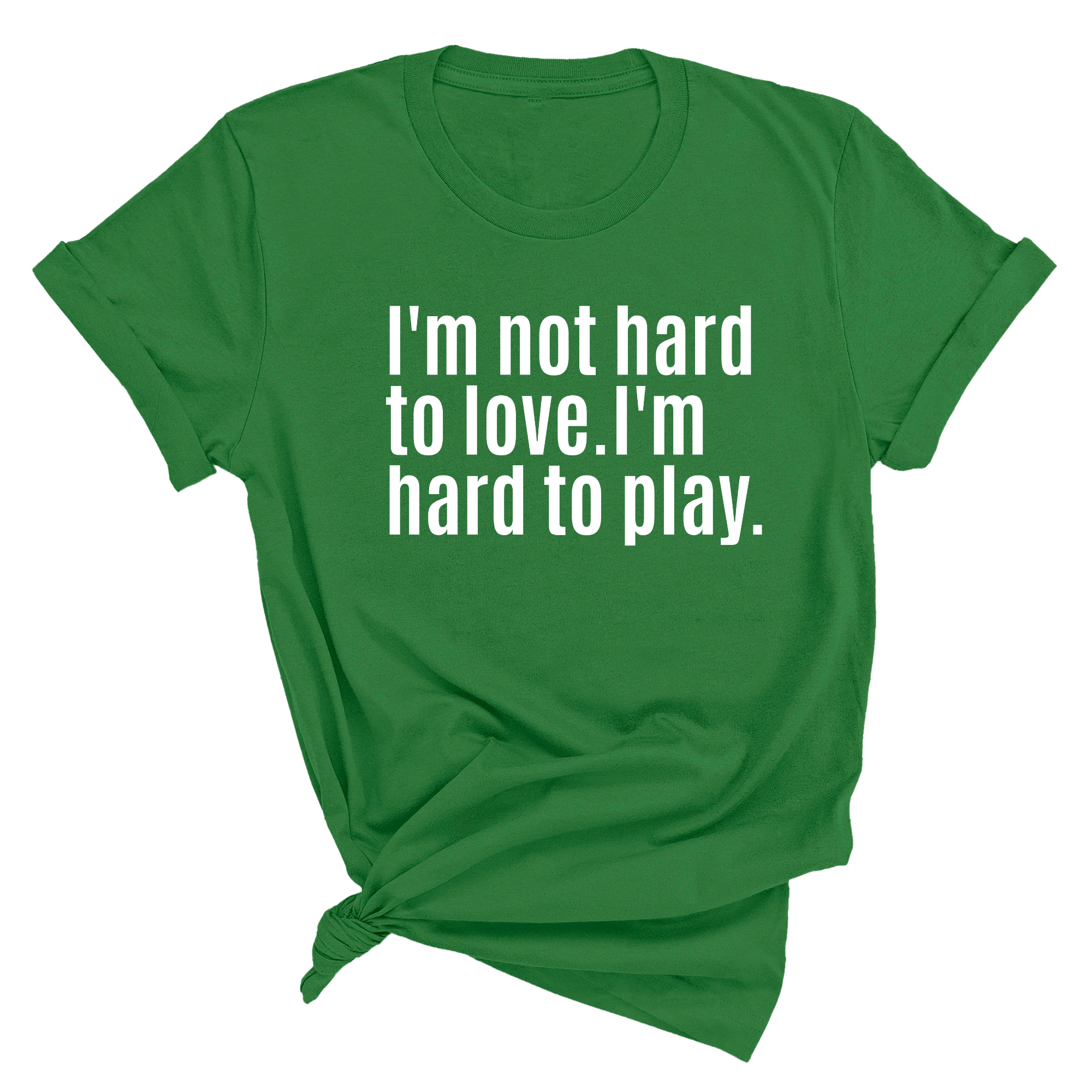 I'm Not Hard to Love. I'm Hard to Play Unisex Tee-T-Shirt-The Original God Ain't Petty But I Am