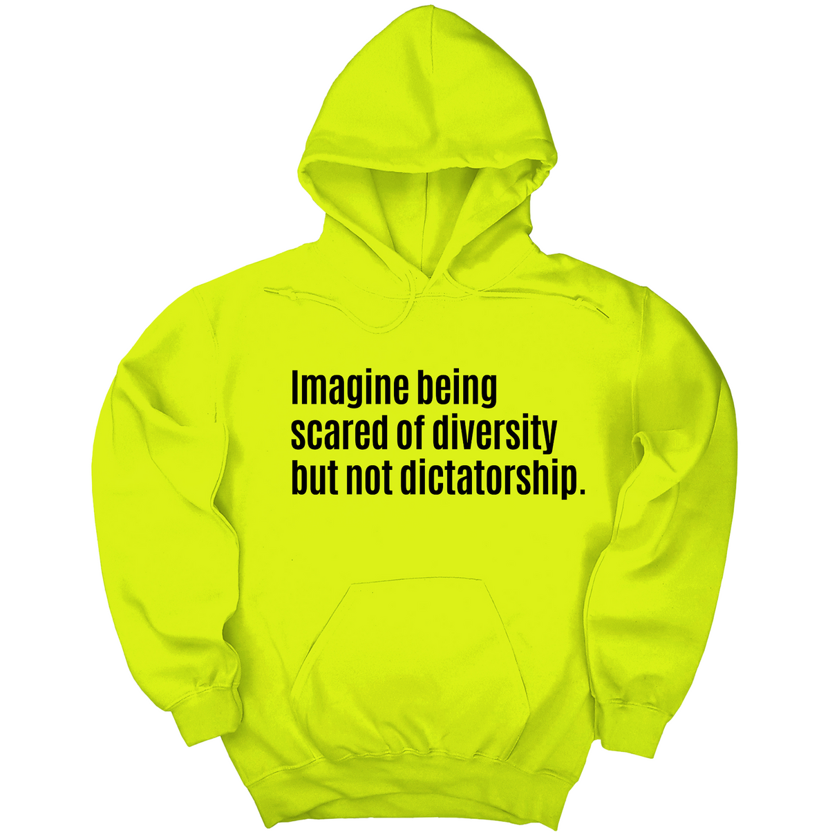 Imagine Being Scared of Diversity But Not Dictatorship Unisex Hoodie-Hoodie-The Original God Ain't Petty But I Am