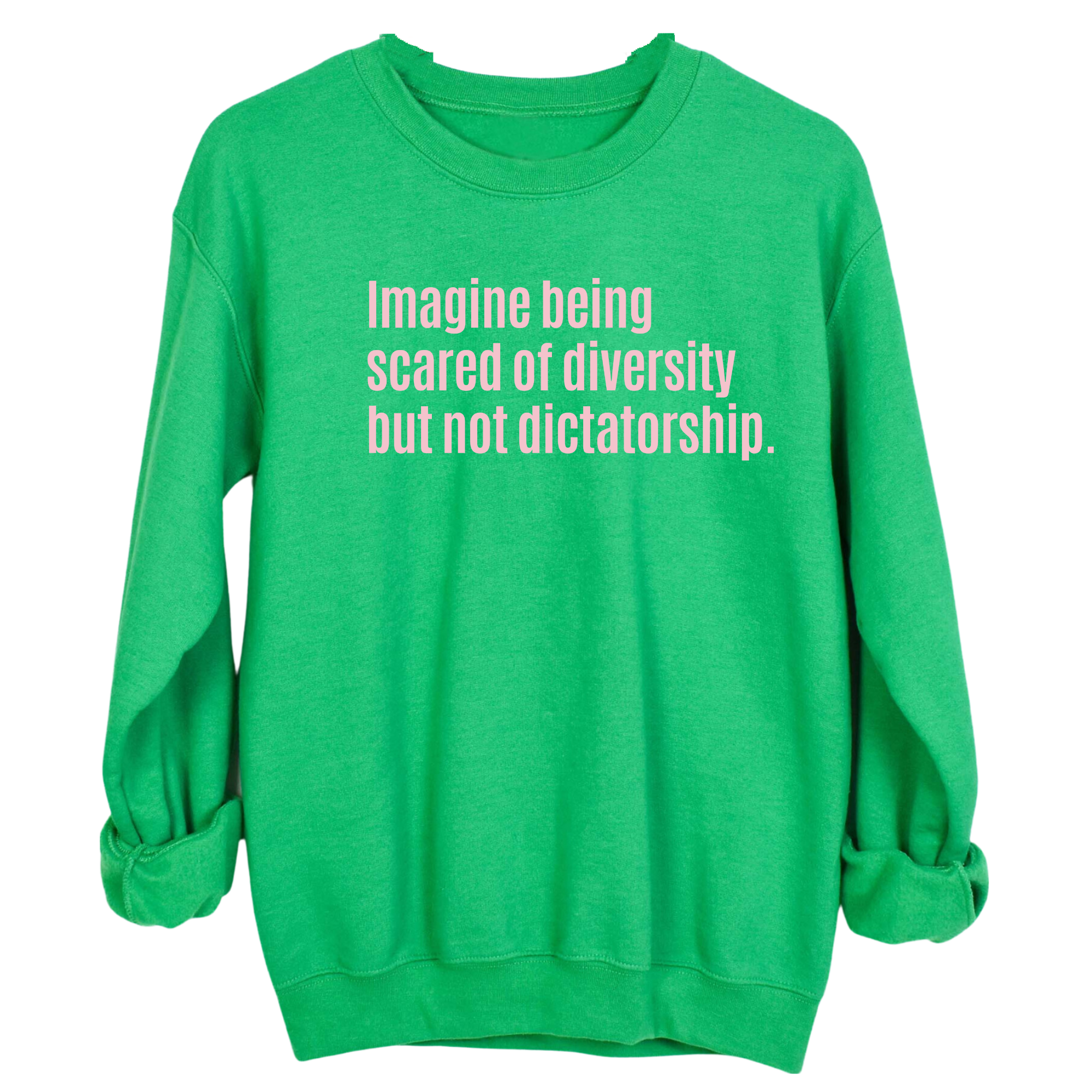 Imagine Being Scared of Diversity But Not Dictatorship Unisex Sweatshirt (LIMITED EDITION)-Sweatshirt-The Original God Ain't Petty But I Am