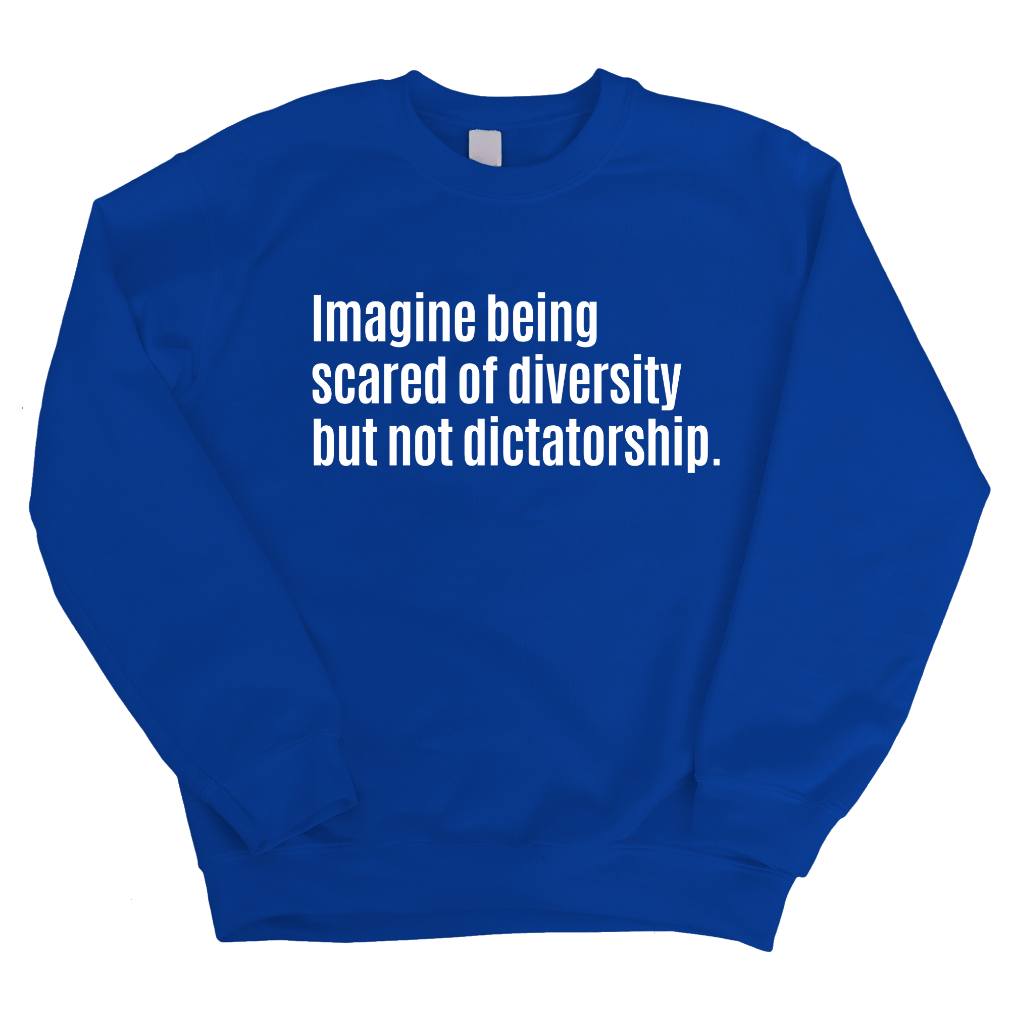 Imagine Being Scared of Diversity But Not Dictatorship Unisex Sweatshirt (LIMITED EDITION)-Sweatshirt-The Original God Ain't Petty But I Am