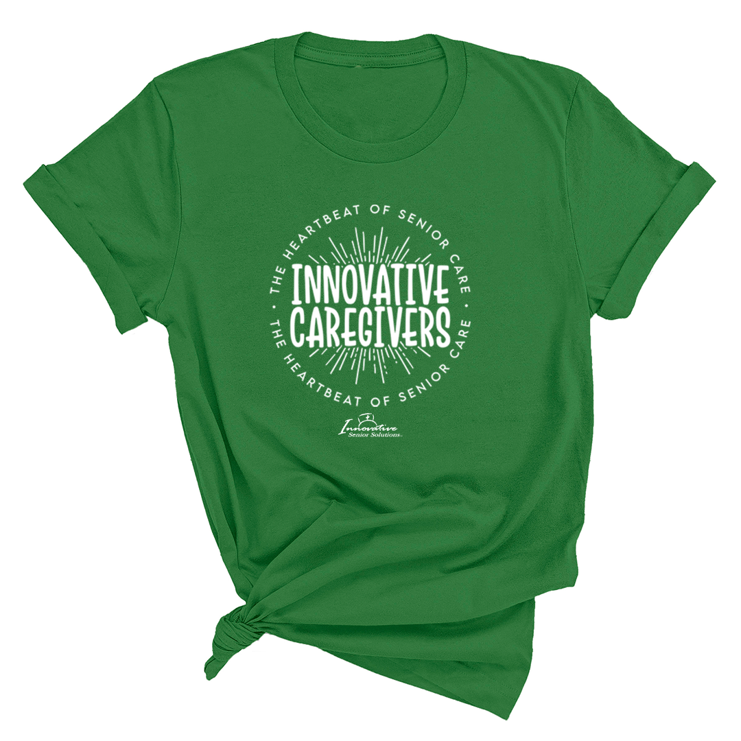 Innovative Caregivers - The Heartbeat of Senior Care Unisex Tee (ISS) (CUSTOMS)-CUSTOMS-The Original God Ain't Petty But I Am