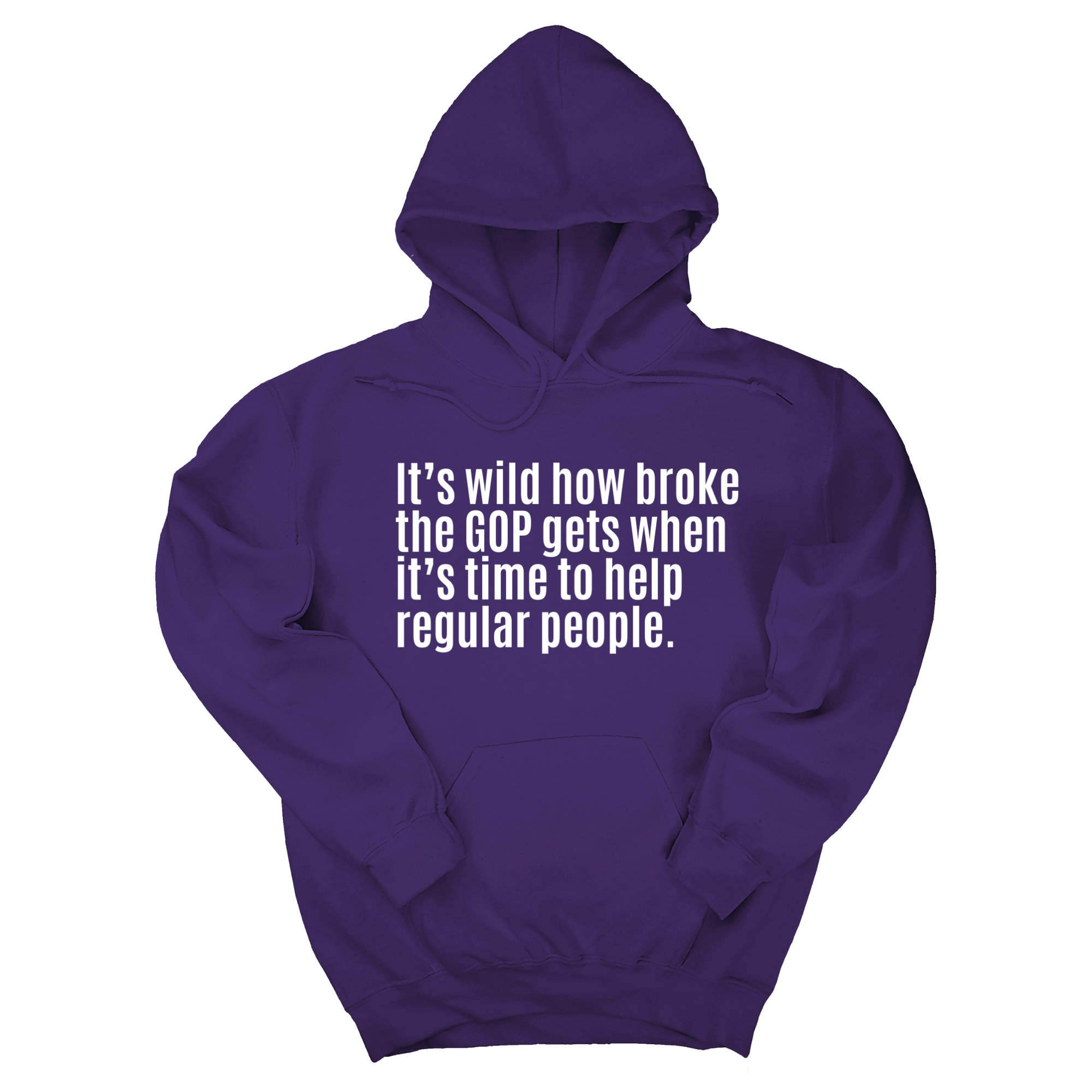 It’s Wild How Broke the GOP Gets When It’s Time to Help Regular People Unisex Hoodie-Hoodie-The Original God Ain't Petty But I Am