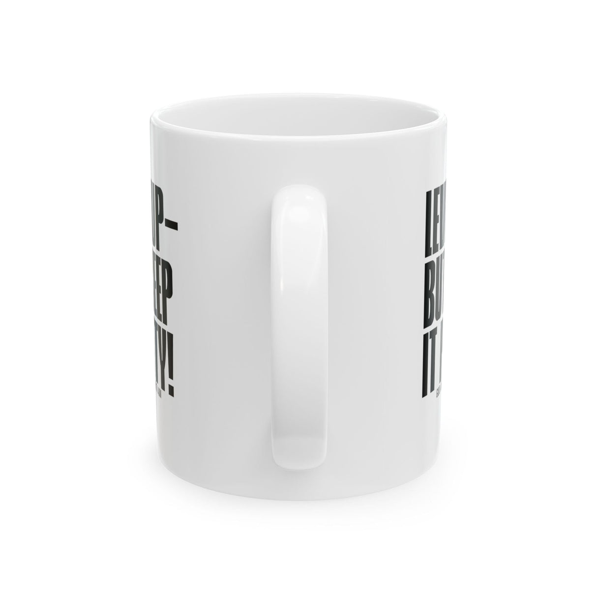 Level Up but Keep it Petty Mug 11oz (White & Black)-Mug-The Original God Ain't Petty But I Am
