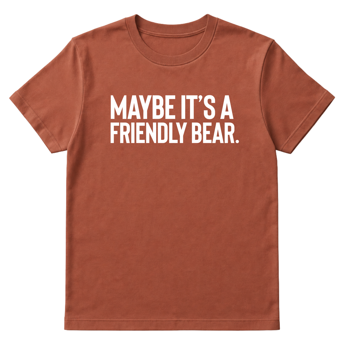 Maybe It’s a Friendly Bear Unisex Tee-T-Shirt-The Original God Ain't Petty But I Am