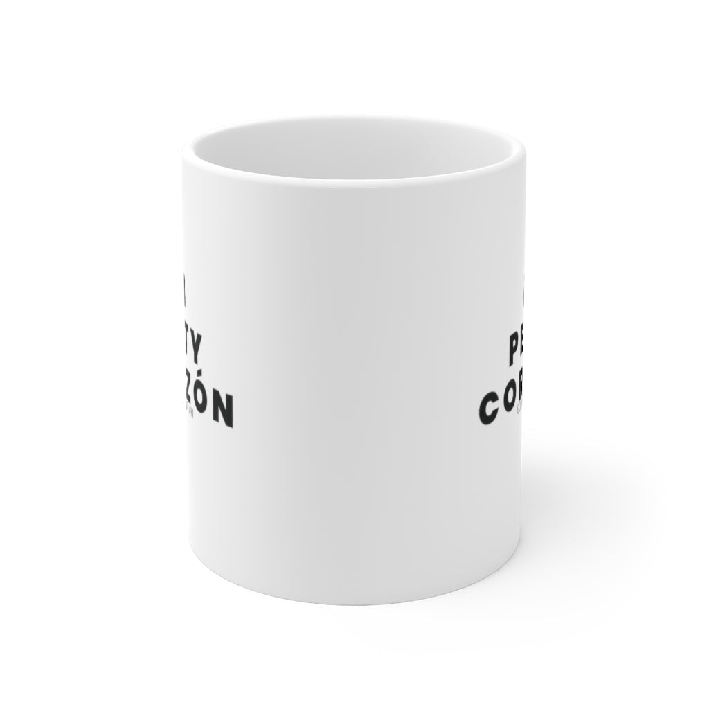 Mi Petty Corazon Mug 11oz (White/Black)-Mug-The Original God Ain't Petty But I Am