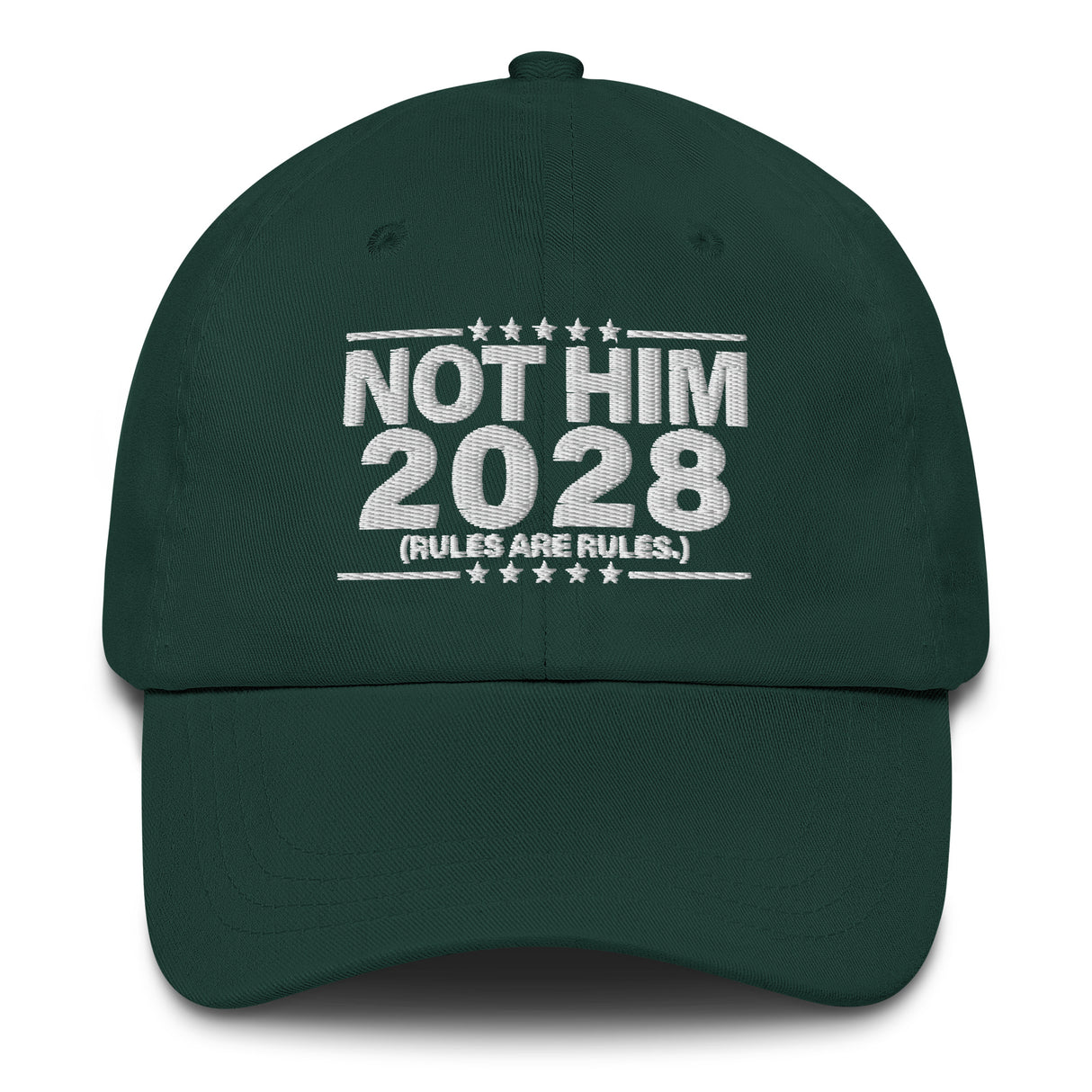 Not Him 2028 Rules Are Rules Dad Hat-Hats-The Original God Ain't Petty But I Am
