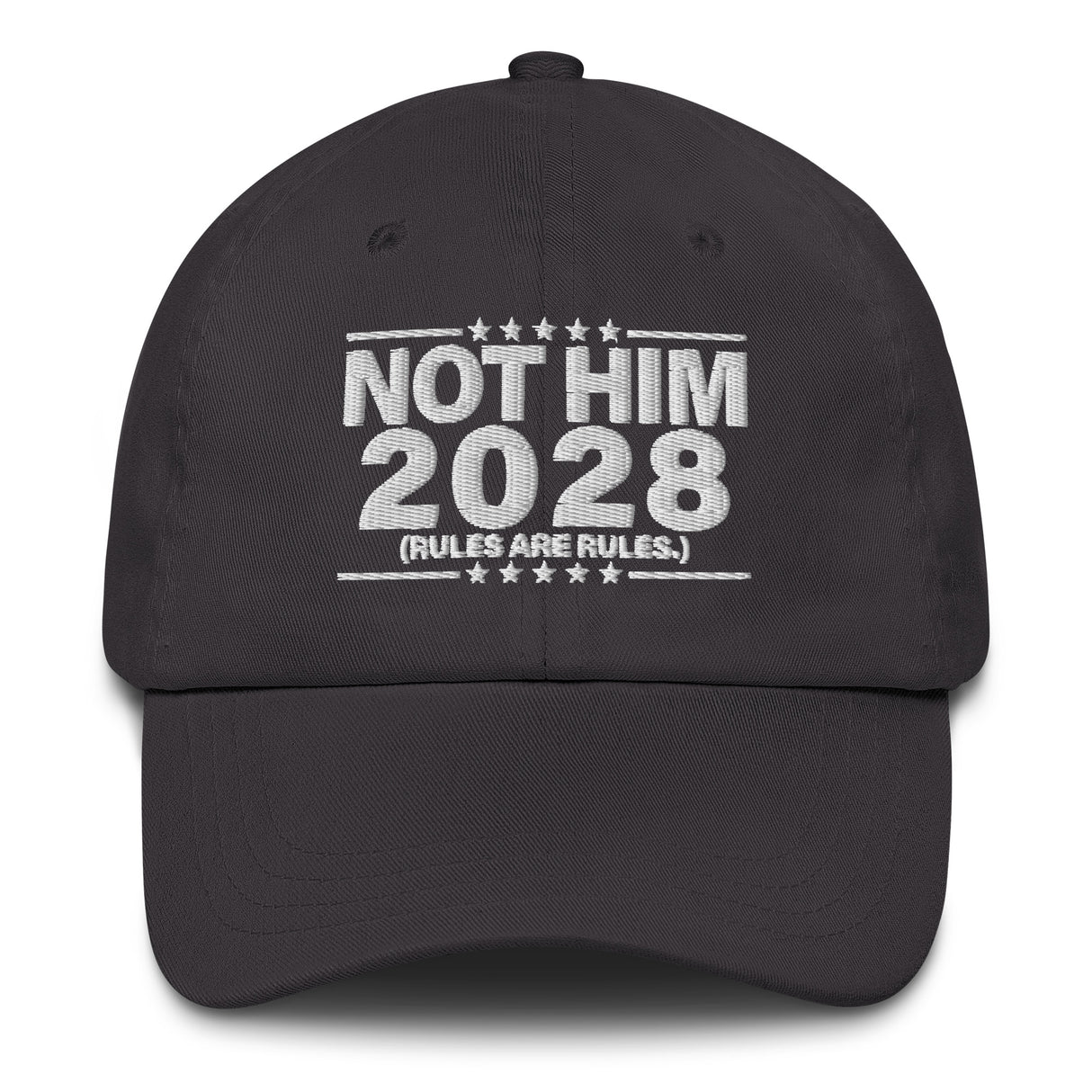 Not Him 2028 Rules Are Rules Dad Hat-Hats-The Original God Ain't Petty But I Am