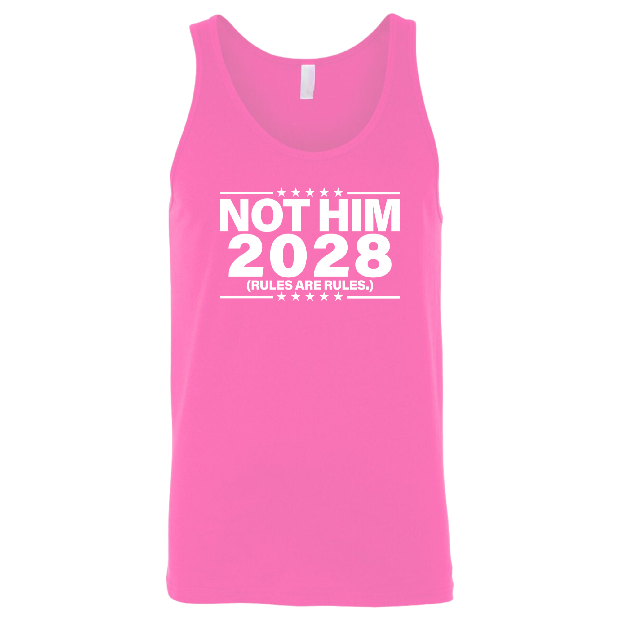 Not Him 2028 Rules are Rules Unisex Tank Top-T-Shirt-The Original God Ain't Petty But I Am