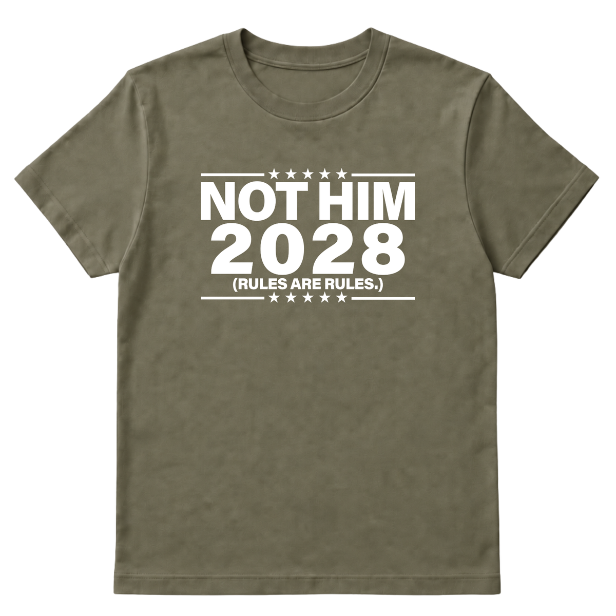 Not Him 2028 Rules are Rules Unisex Tee-T-Shirt-The Original God Ain't Petty But I Am