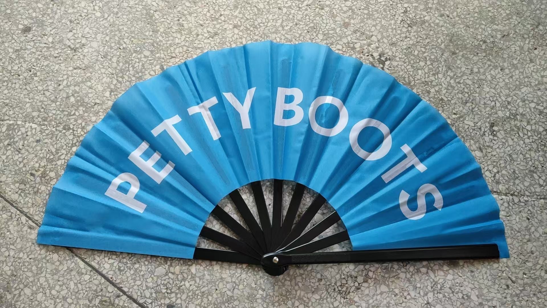 Petty Boots Clacking Fan – Large Folding Hand Fan-Clacking Fan-The Original God Ain't Petty But I Am