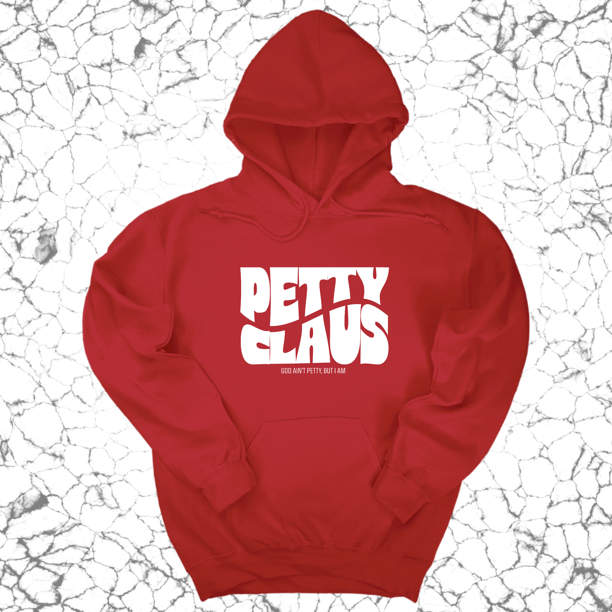 Petty Claus Retro Unisex Hoodie-Hoodie-The Original God Ain't Petty But I Am