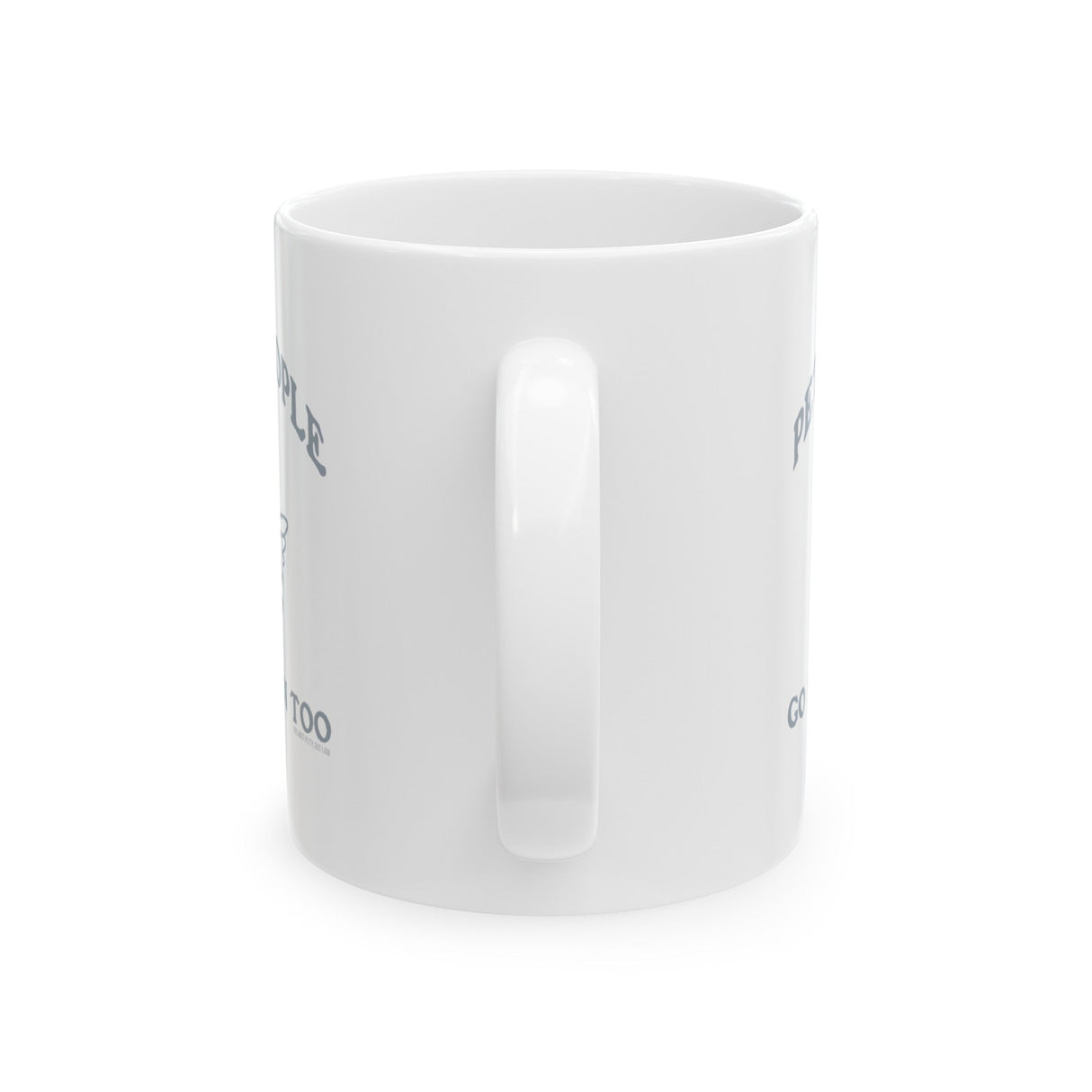 Petty People Go to Heaven Too Graphic Mug 11oz (White & Black)-Mug-The Original God Ain't Petty But I Am