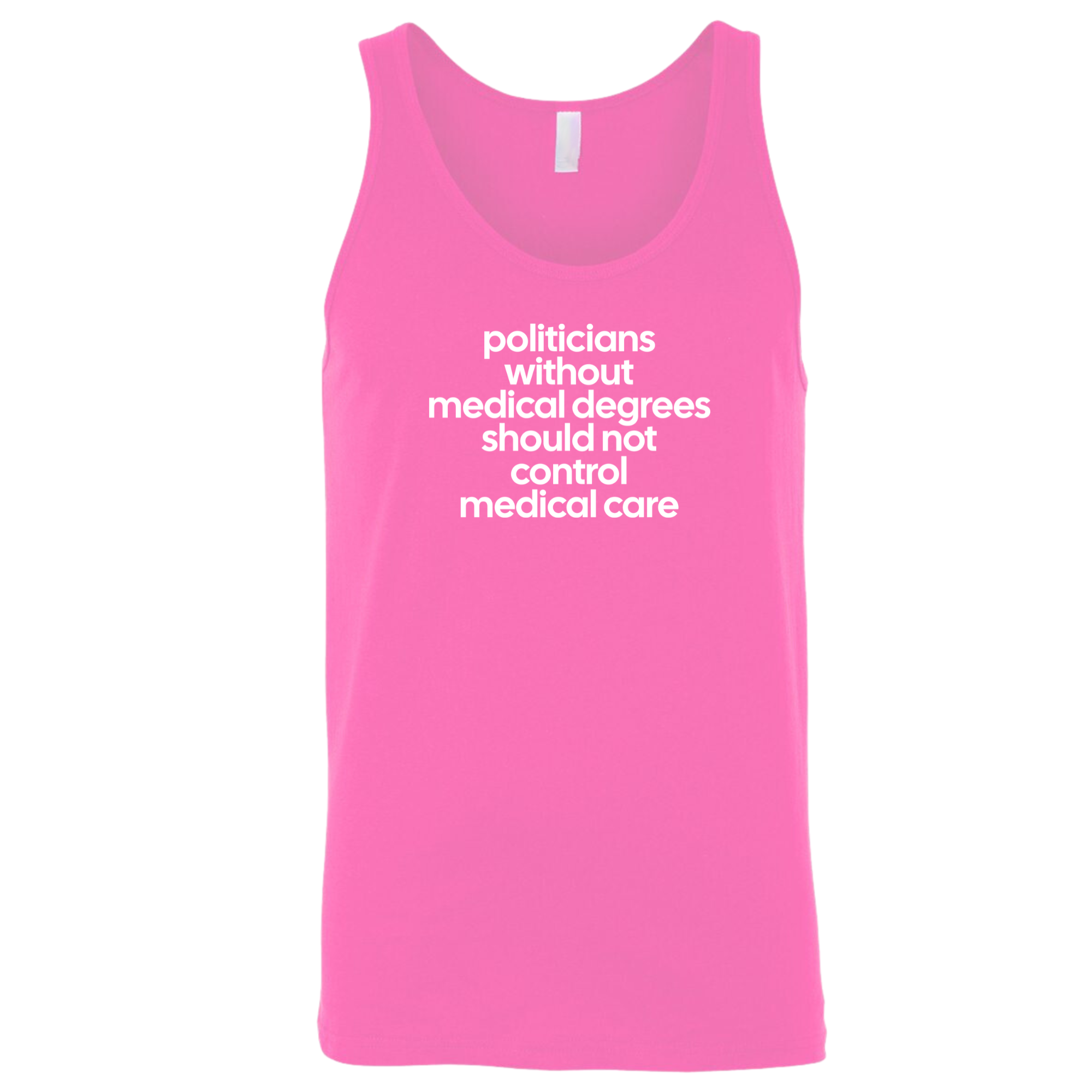 Politicians without Medical Degrees should not control Medical Care Unisex Tank Top-T-Shirt-The Original God Ain't Petty But I Am