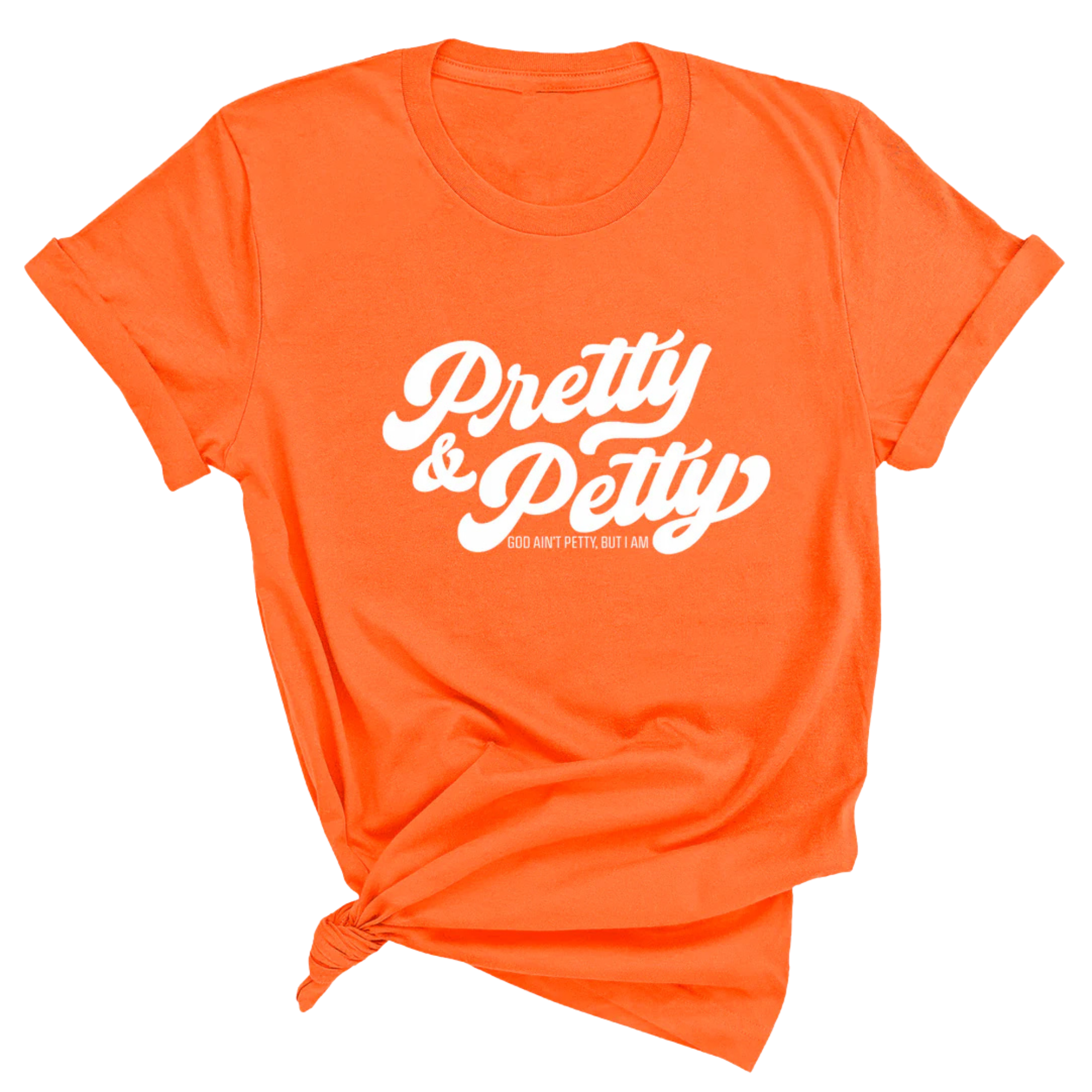 Pretty & Petty Unisex Tee-T-Shirt-The Original God Ain't Petty But I Am