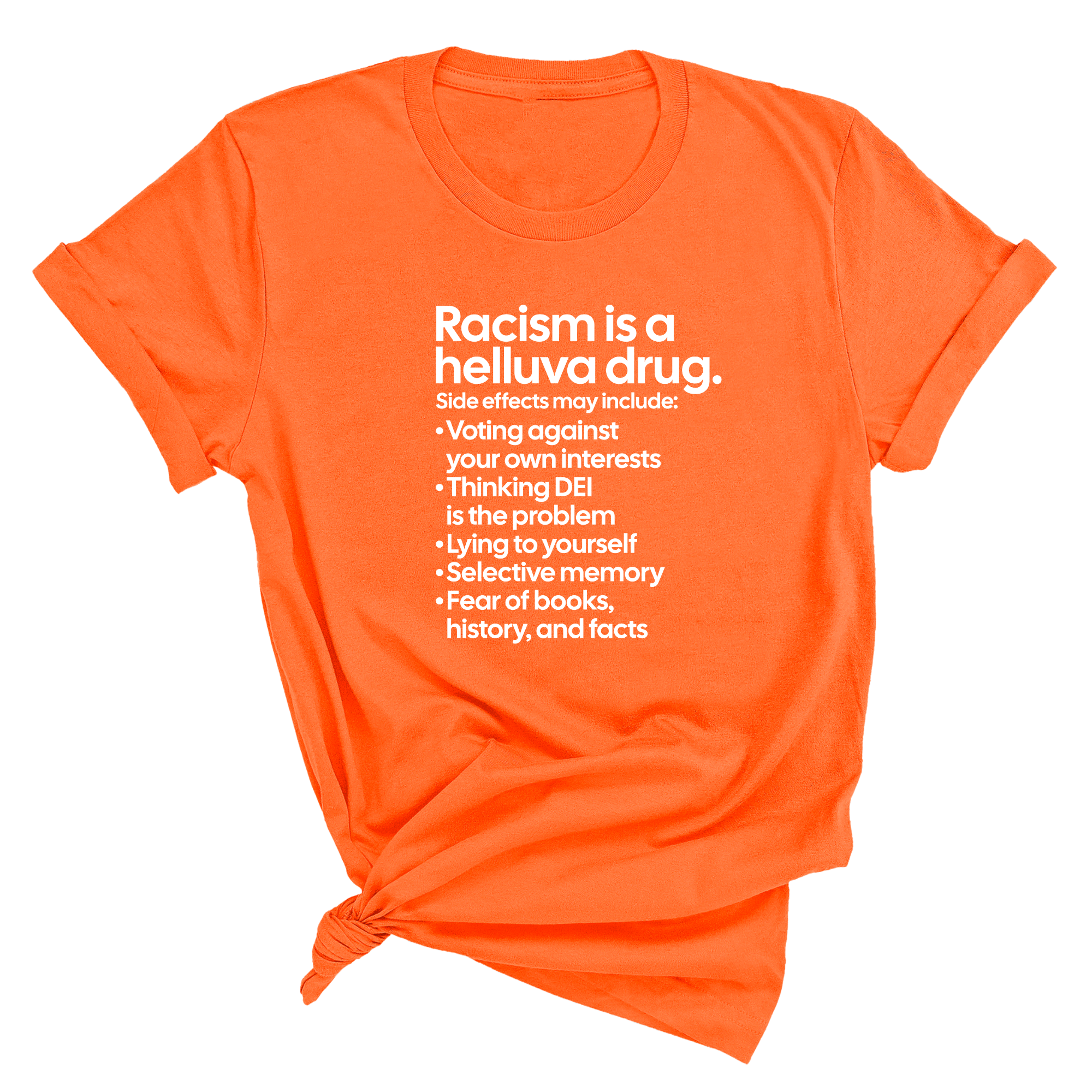 Racism Is a Helluva Drug Unisex Tee-T-Shirt-The Original God Ain't Petty But I Am