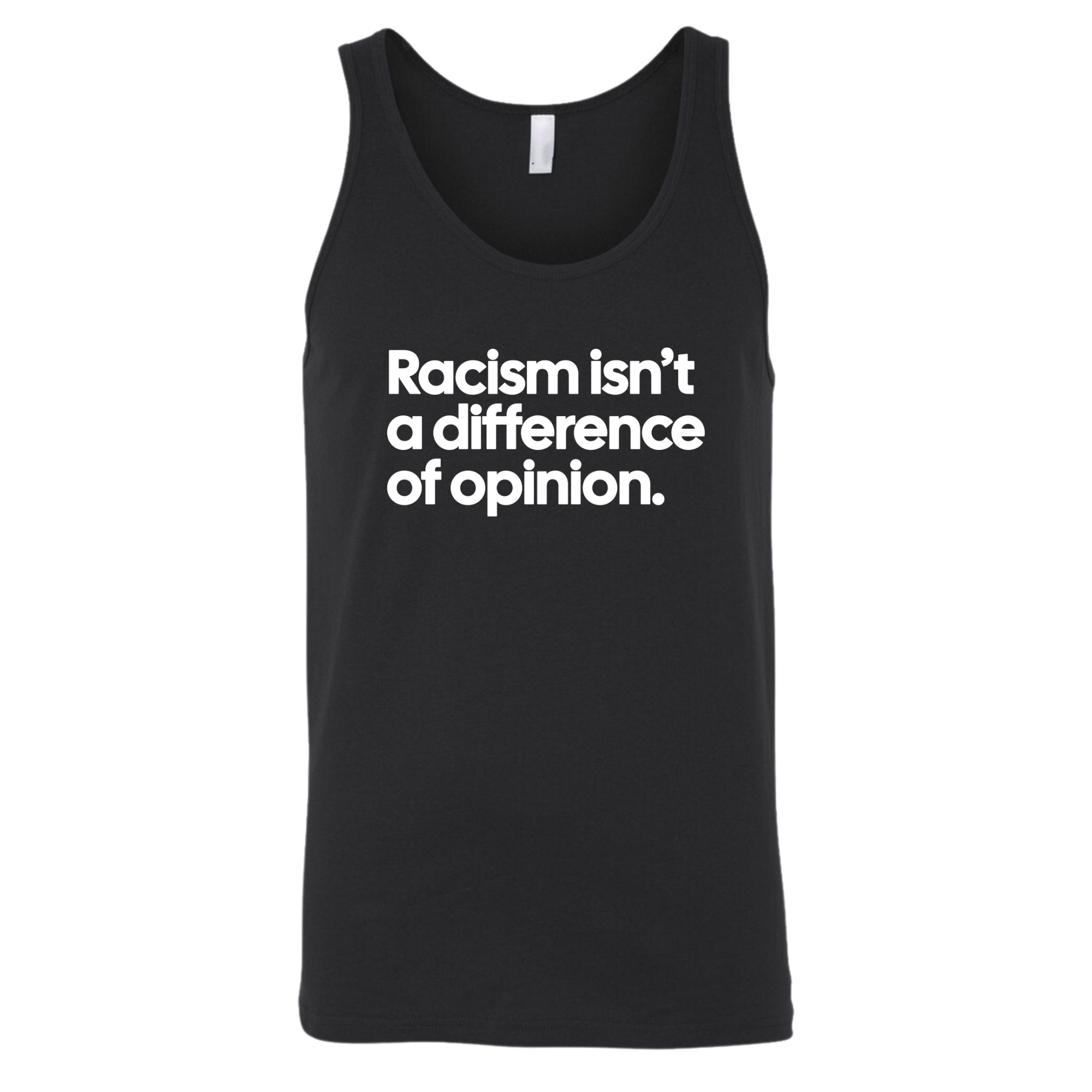 Racism isn't a Difference of Opinion Unisex Tank Top-T-Shirt-The Original God Ain't Petty But I Am