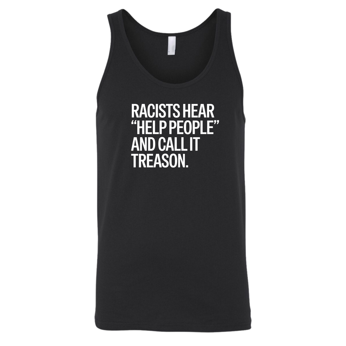 Racists Hear "Help People" and Call It Treason Unisex Tank Top-T-Shirt-The Original God Ain't Petty But I Am