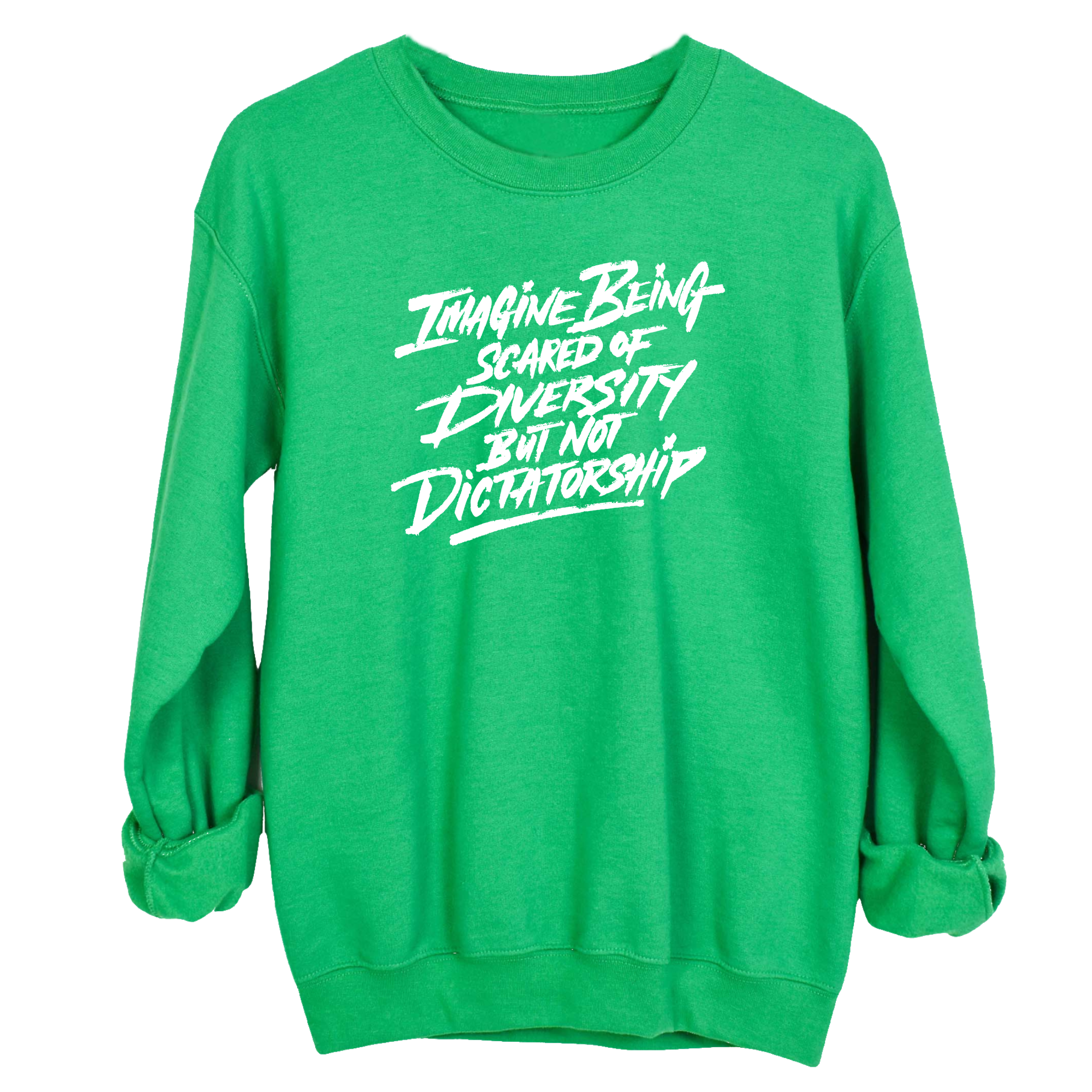 Remix Imagine being scared of diversity but not dictatorship Unisex Sweatshirt-Sweatshirt-The Original God Ain't Petty But I Am