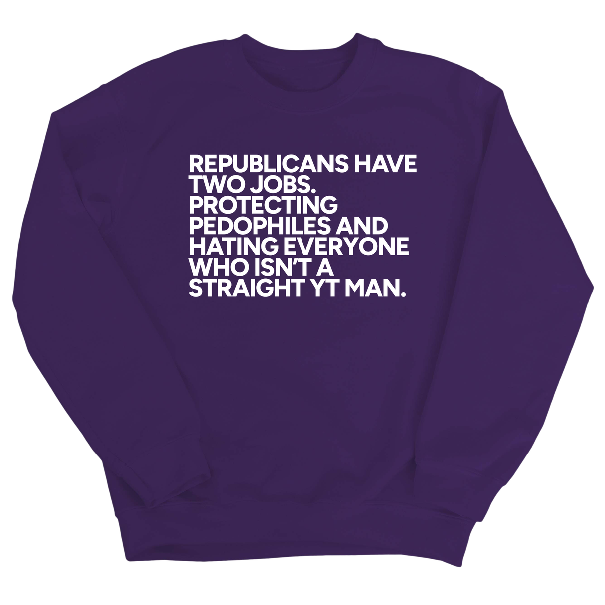 Republicans have two jobs. Protecting pedophiles and hating everyone who isn't a straight YT man Unisex Sweatshirt-Sweatshirt-The Original God Ain't Petty But I Am