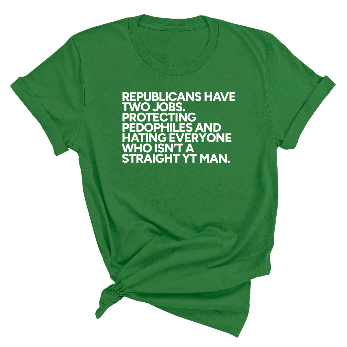 Republicans have two jobs. Protecting pedophiles and hating everyone who isn't a straight YT man Unisex Tee-T-Shirt-The Original God Ain't Petty But I Am